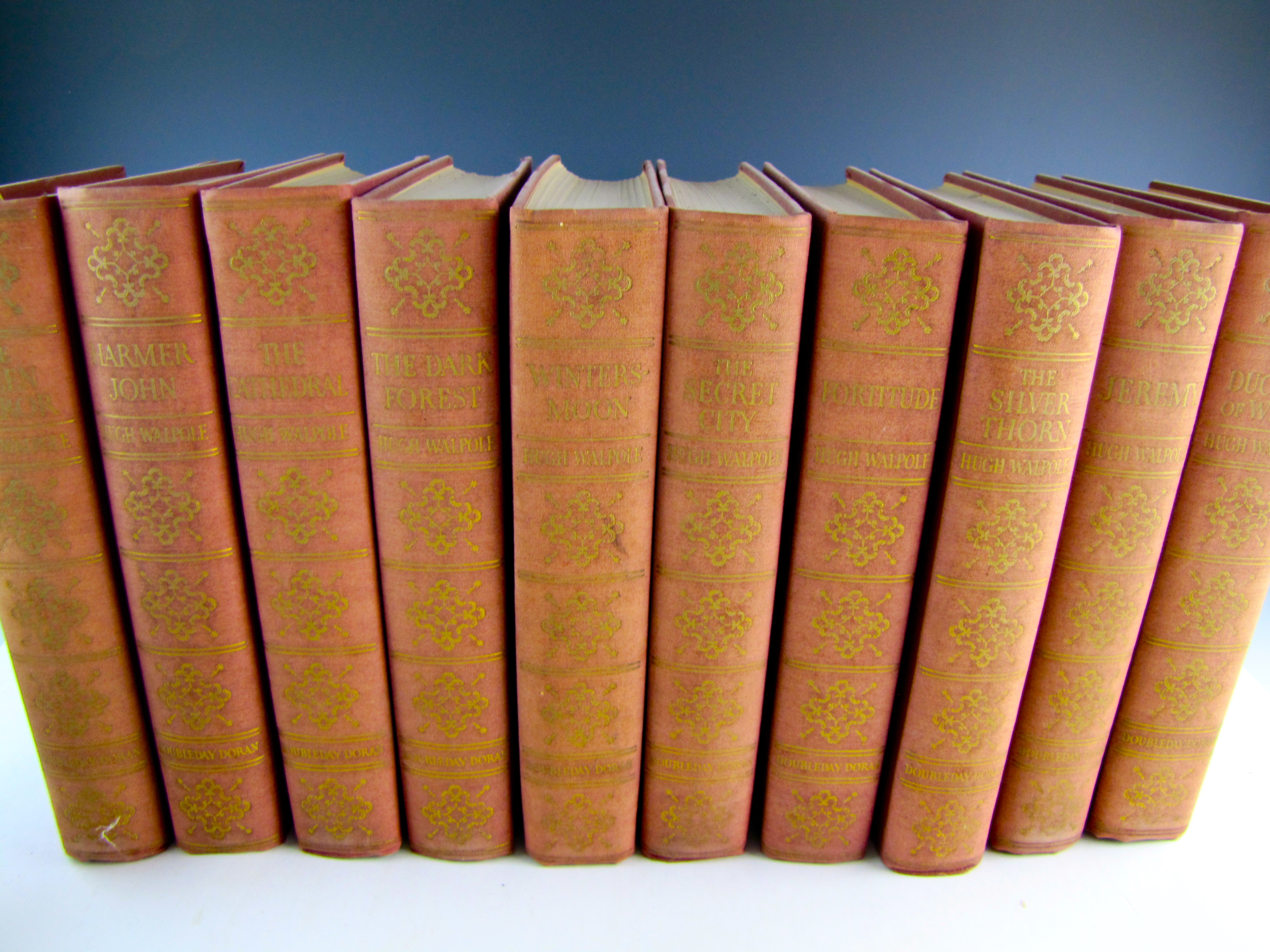 1927 Hugh Walpole Novel Collection 10-Volume Set
