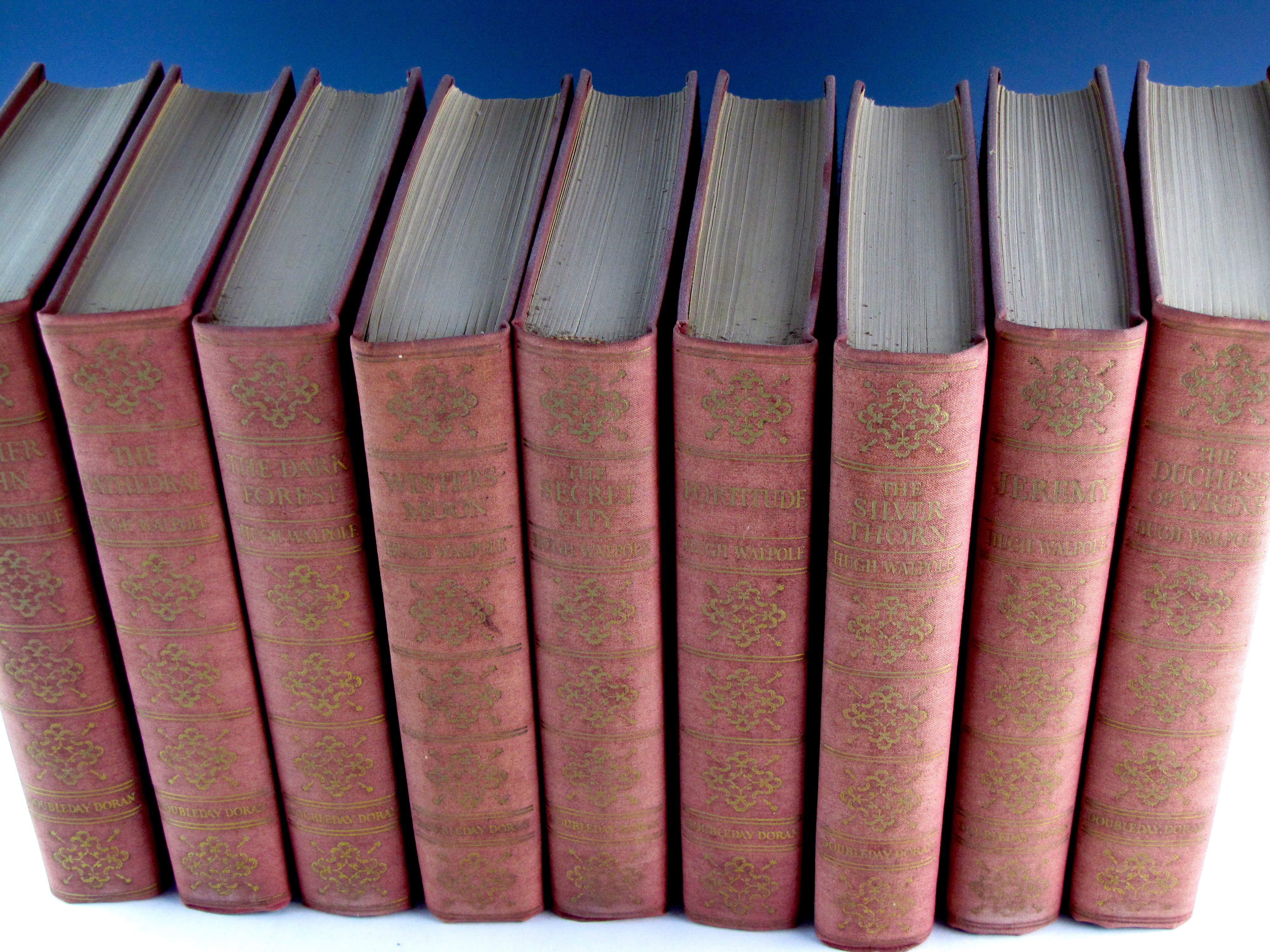 1927 Hugh Walpole Novel Collection 10-Volume Set