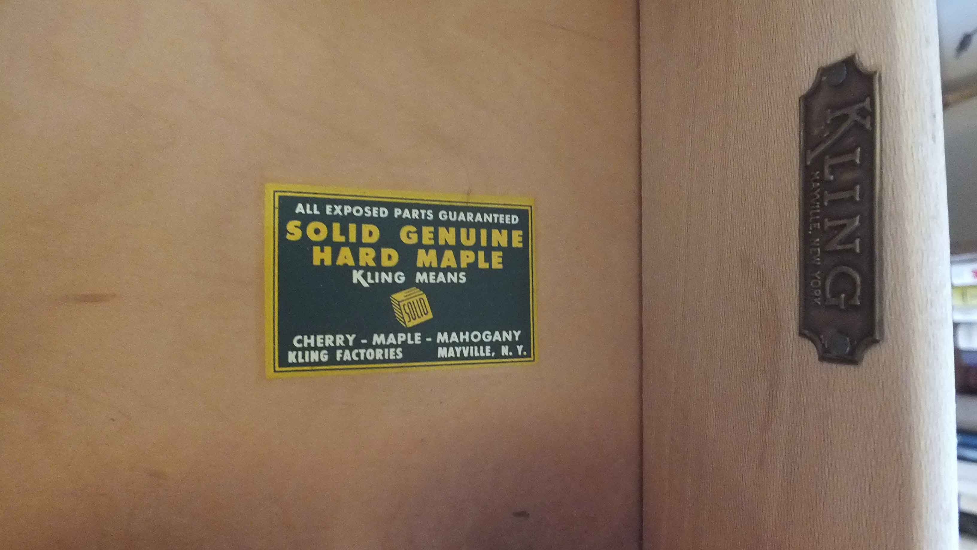 Solid Hard Maple Dresser by Kling