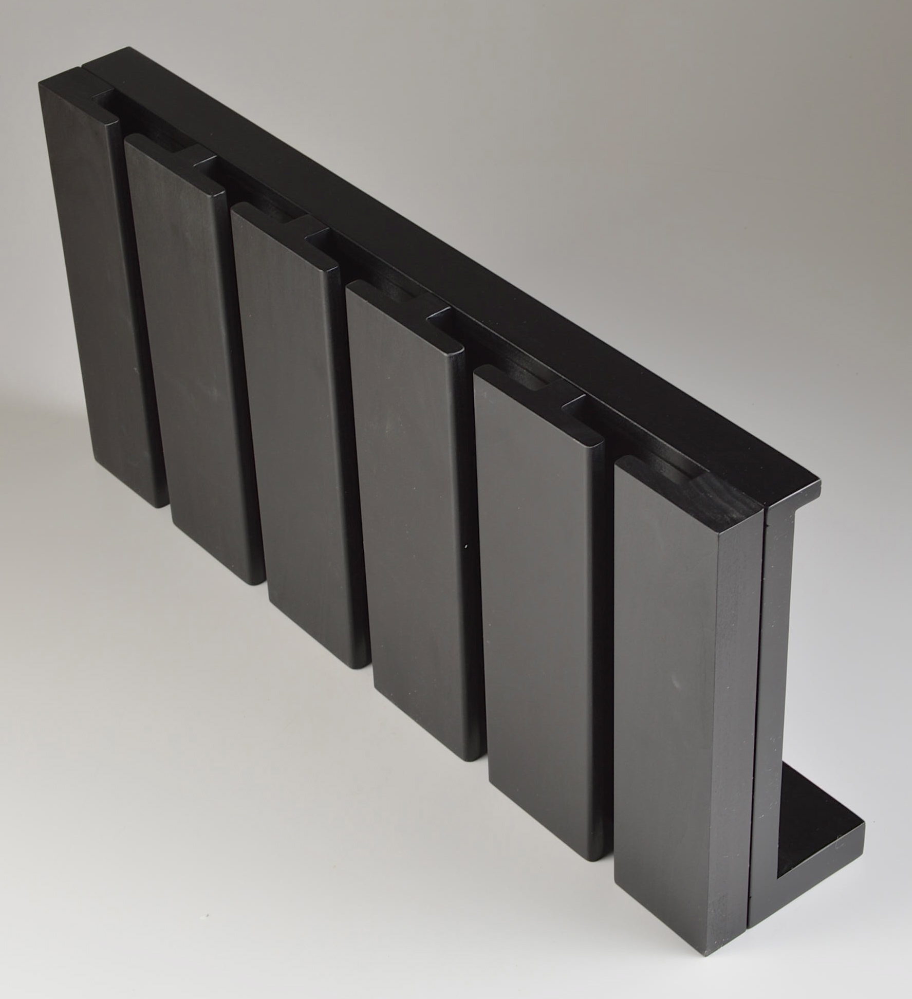 Pair of Pottery Barn Shelves with Wine Glass Storage