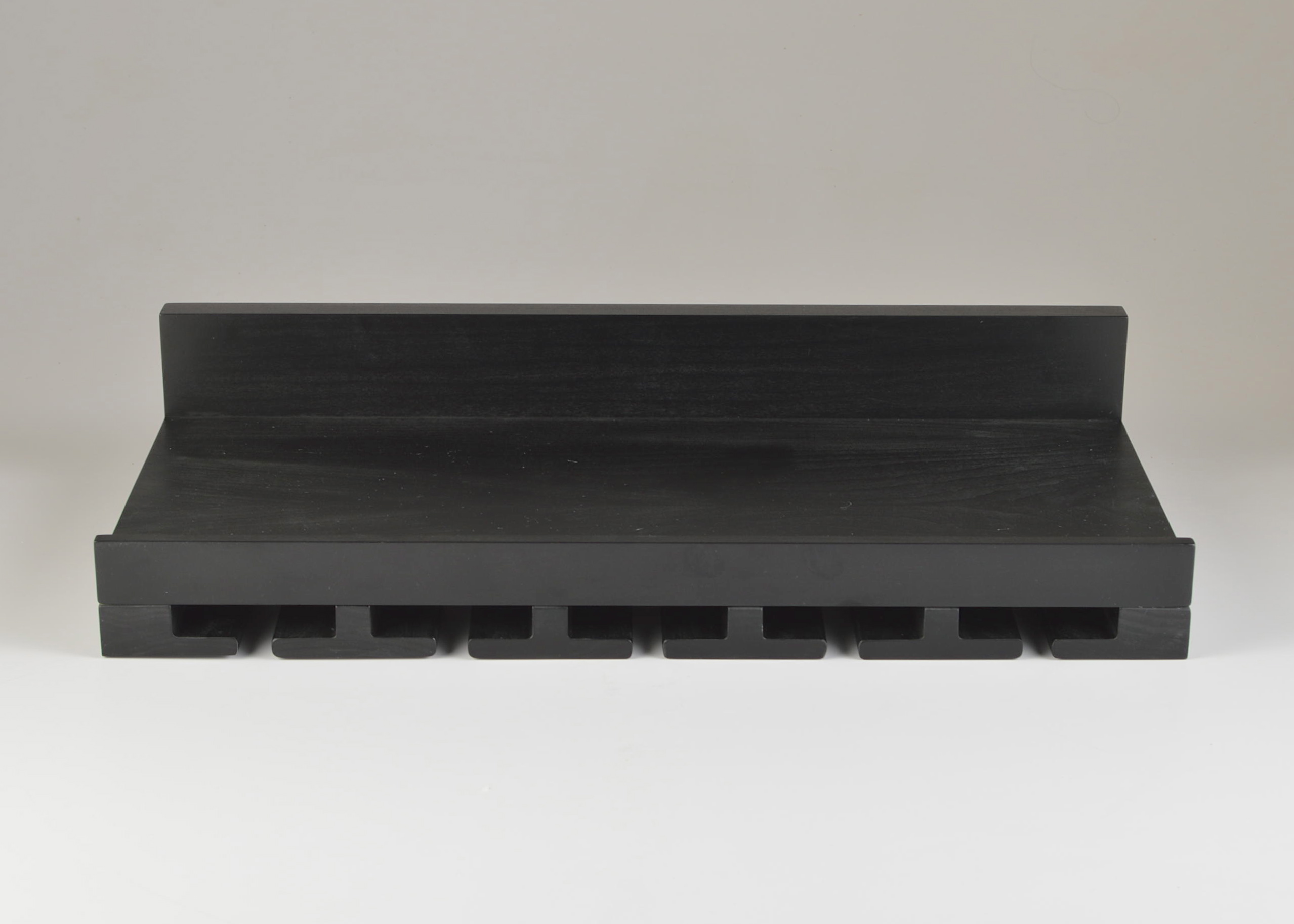 Pair of Pottery Barn Shelves with Wine Glass Storage