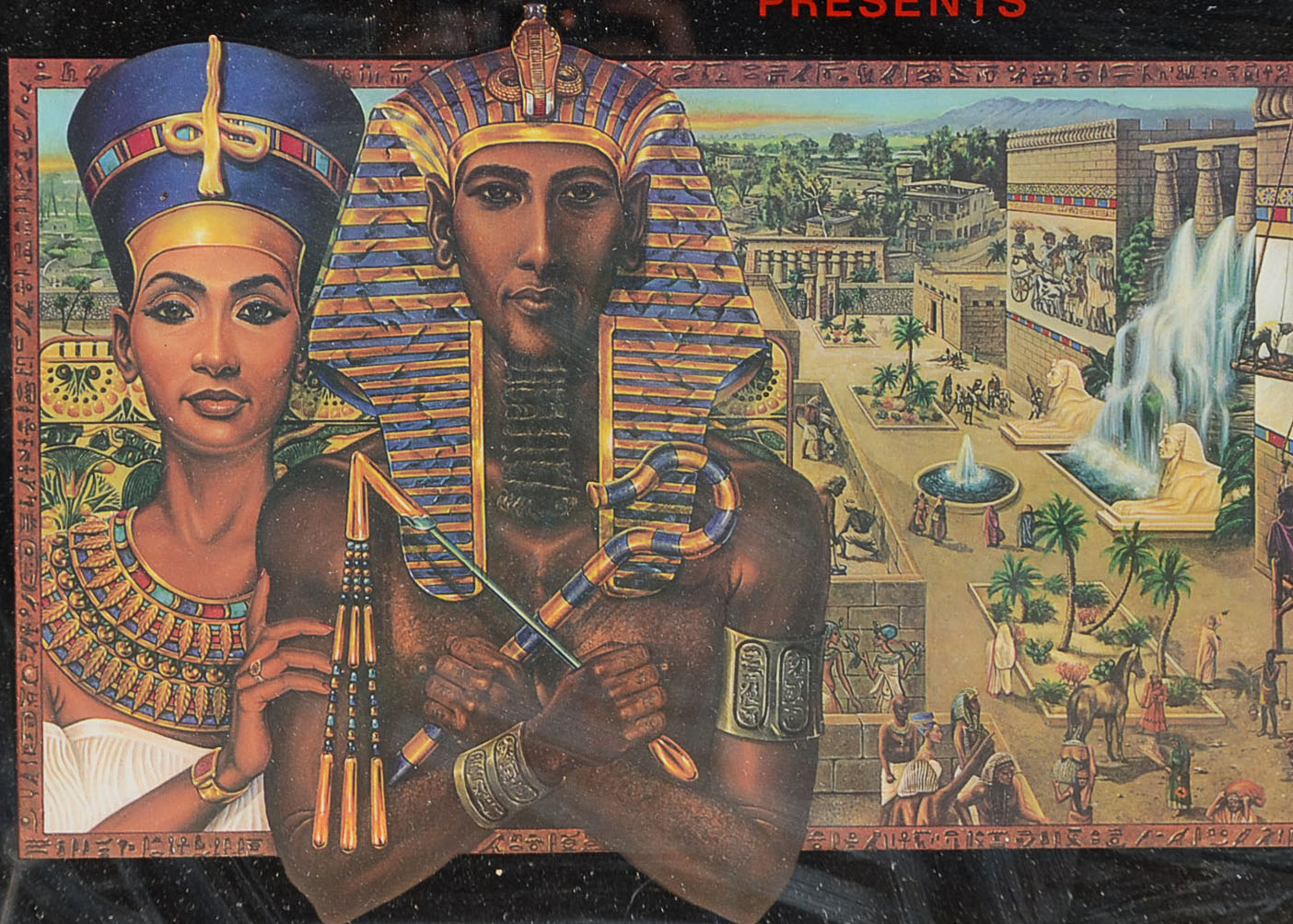 Vintage Budweiser "Kings of Africa" Series Bar Mirror