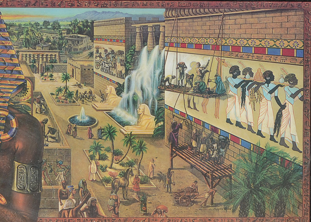 Vintage Budweiser "Kings of Africa" Series Bar Mirror