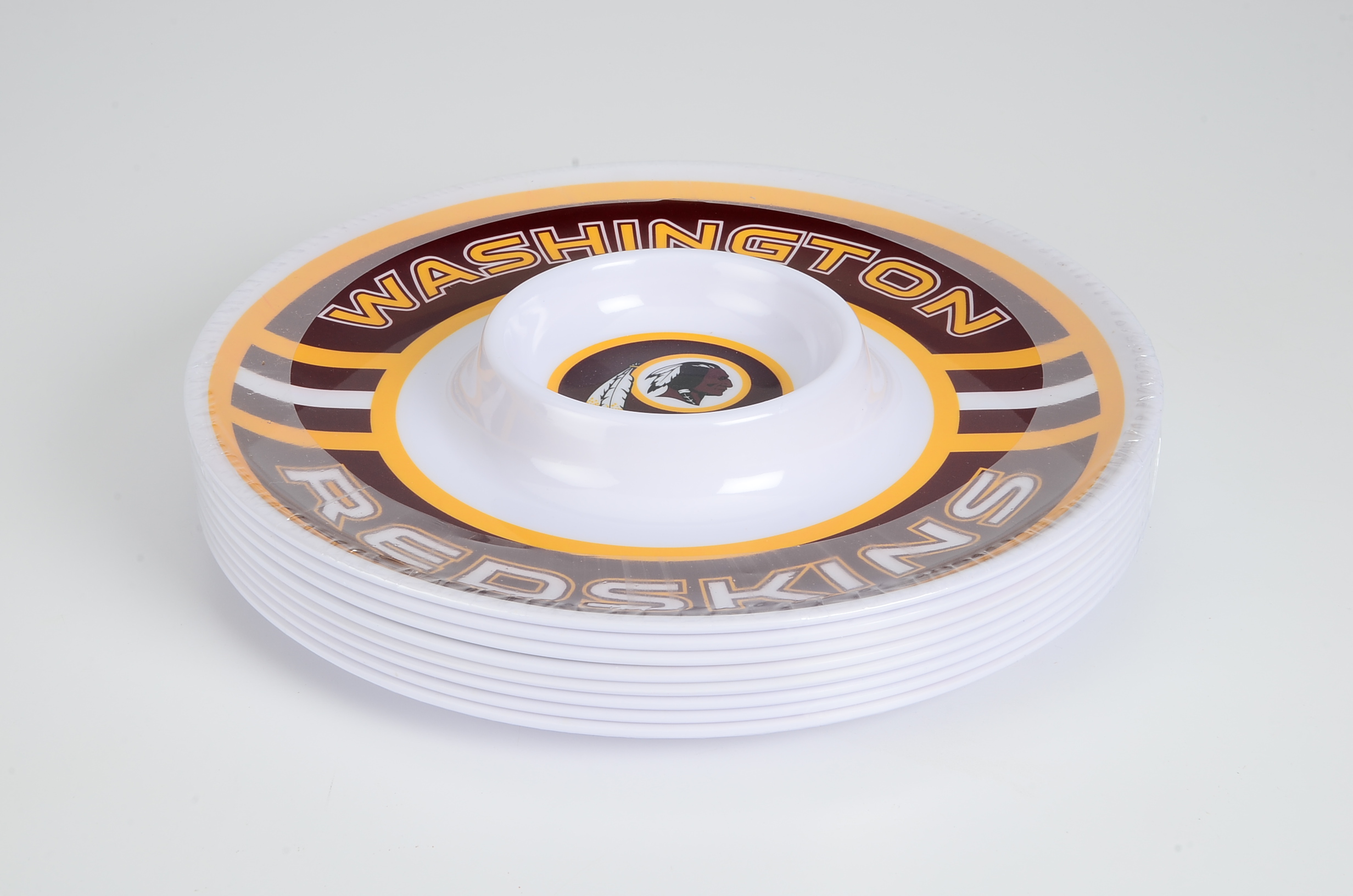 Washington Redskins Factory Box of Plastic Ware