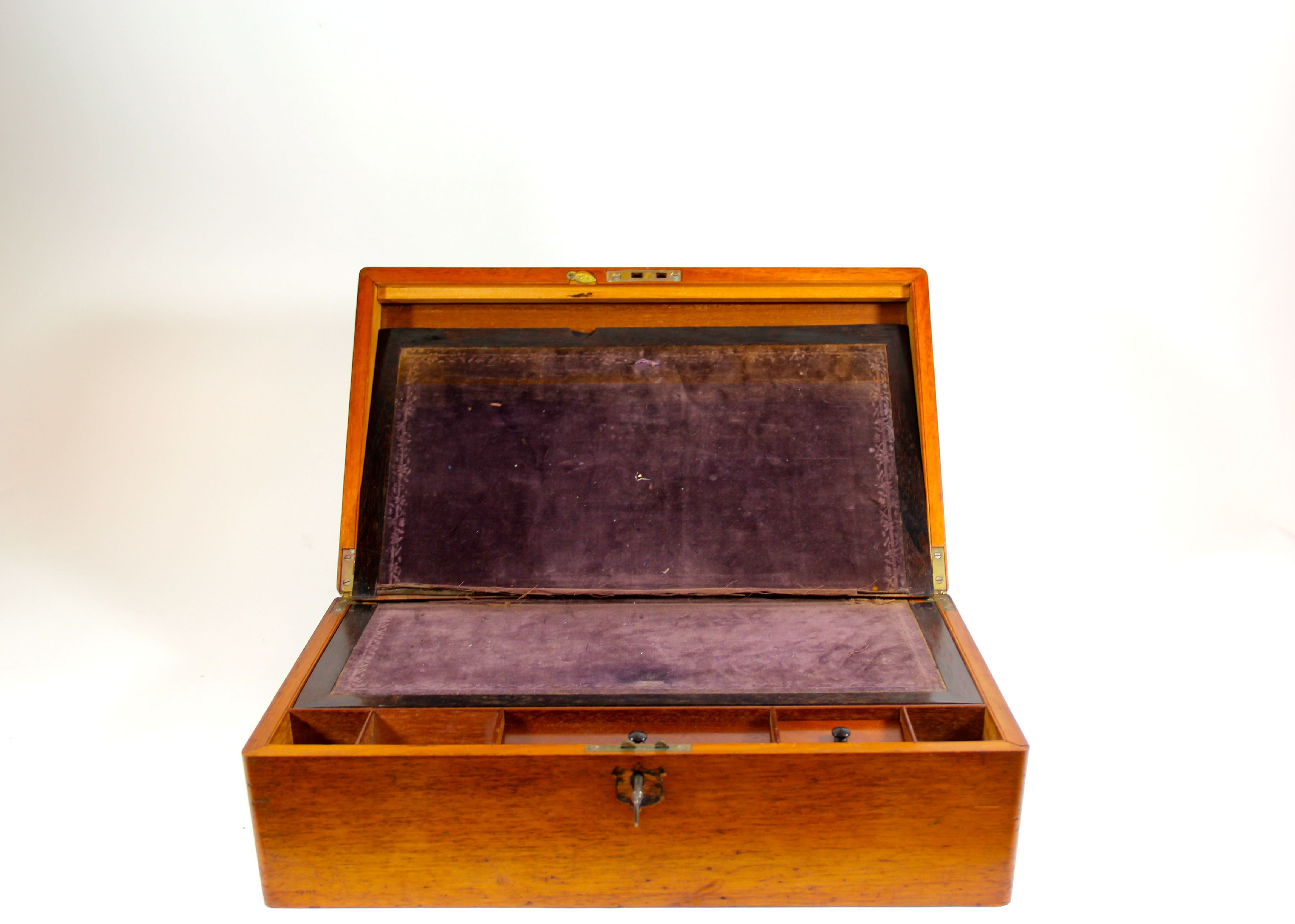 Late 19th Century Mahogany Writing Box