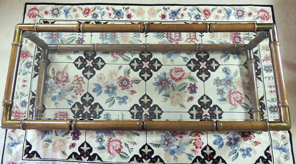 Bamboo Style Wood Coffee Table