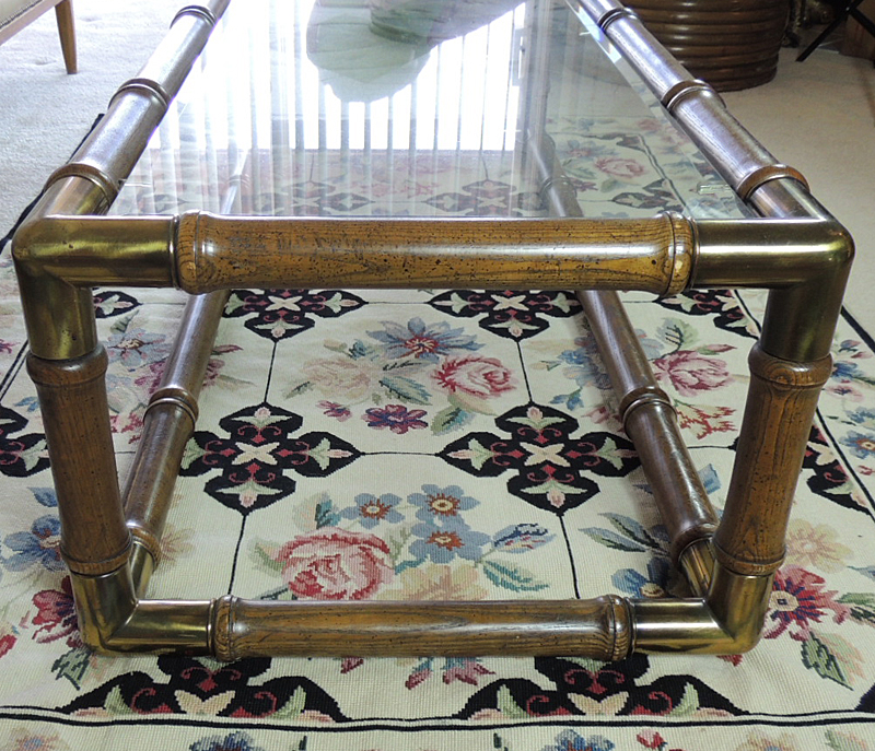 Bamboo Style Wood Coffee Table
