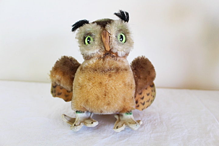 Original Steiff Zebra, Kangaroo and Owl