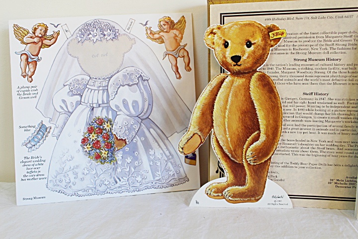 Steiff Bride Teddy Bear Doll, 1000-Piece Steiff Puzzle, Catalog