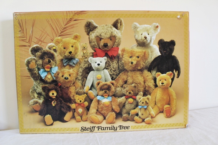 Steiff Bride Teddy Bear Doll, 1000-Piece Steiff Puzzle, Catalog
