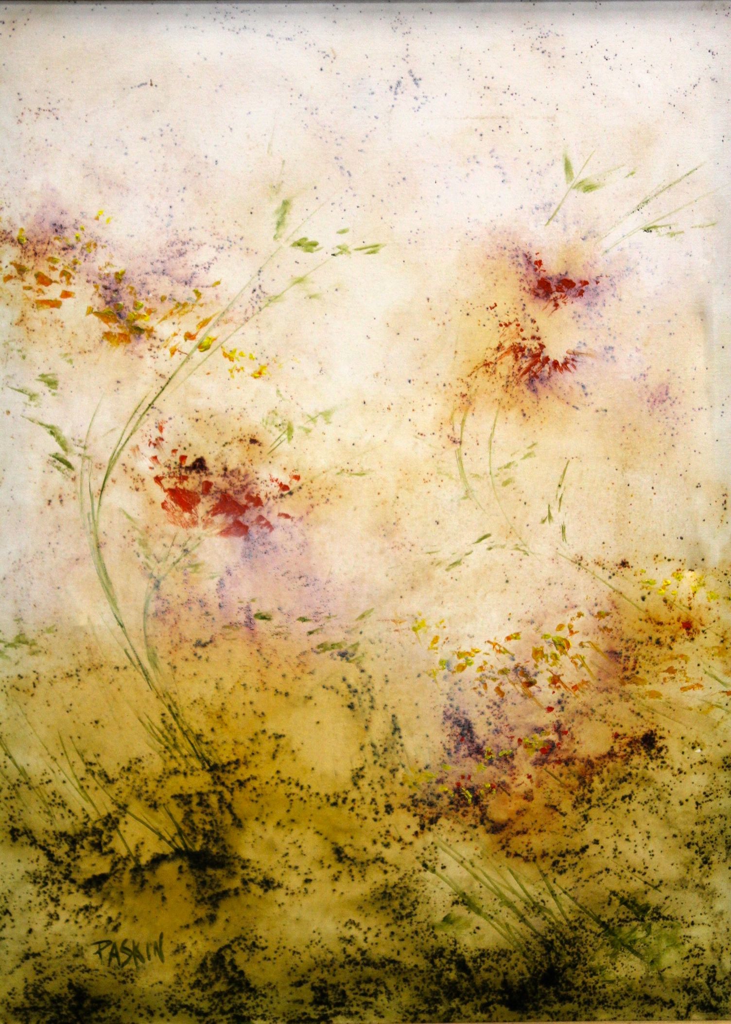 Original Abstract Oil on Canvas Painting by Paskin