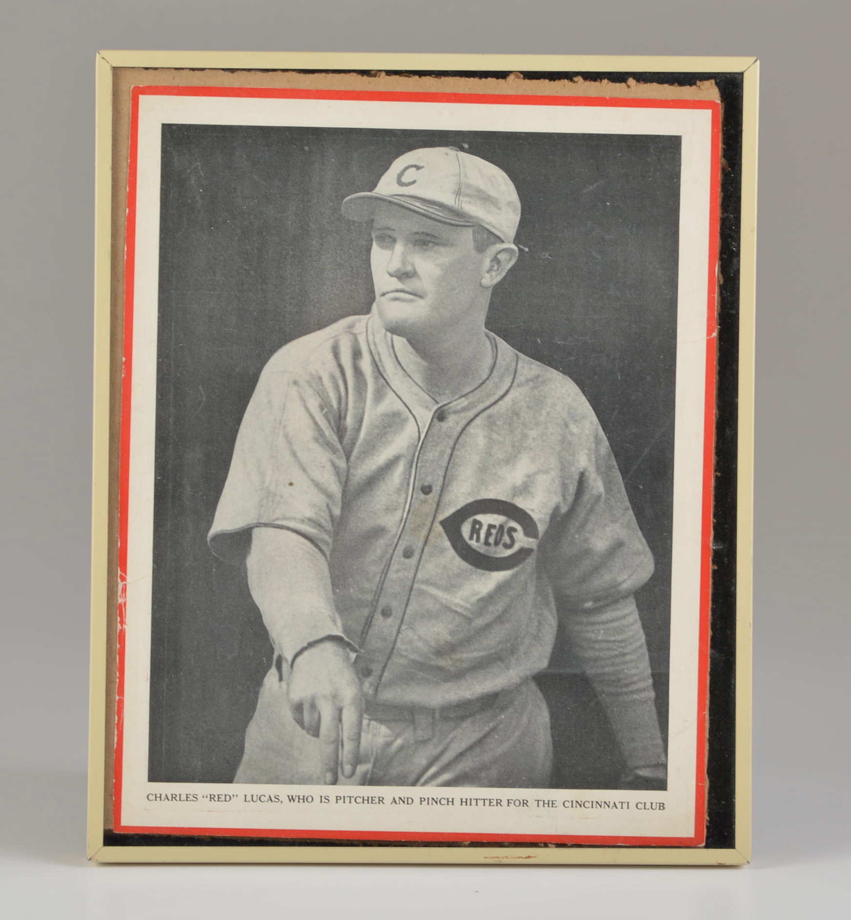 Vintage Red Lucas Reds Sporting News Photo & 1900s Wiedemann Beer