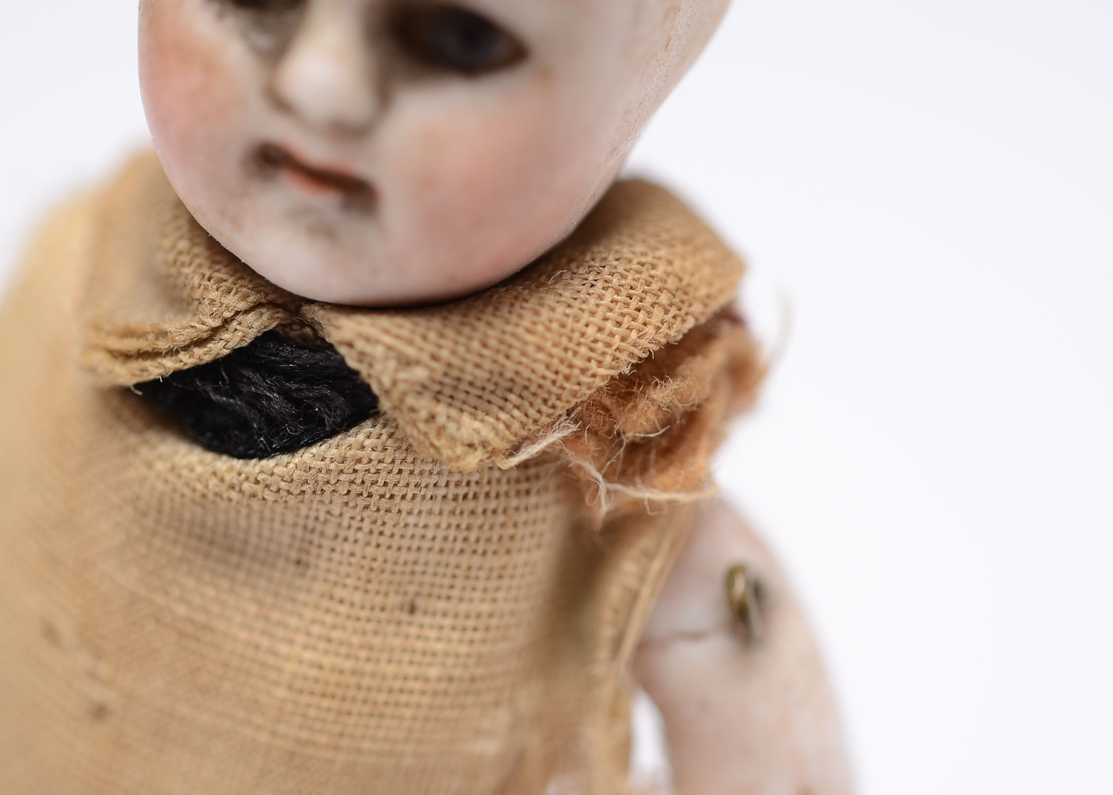 Vintage Glass Paperweight Miniature Doll and Cameo Lot