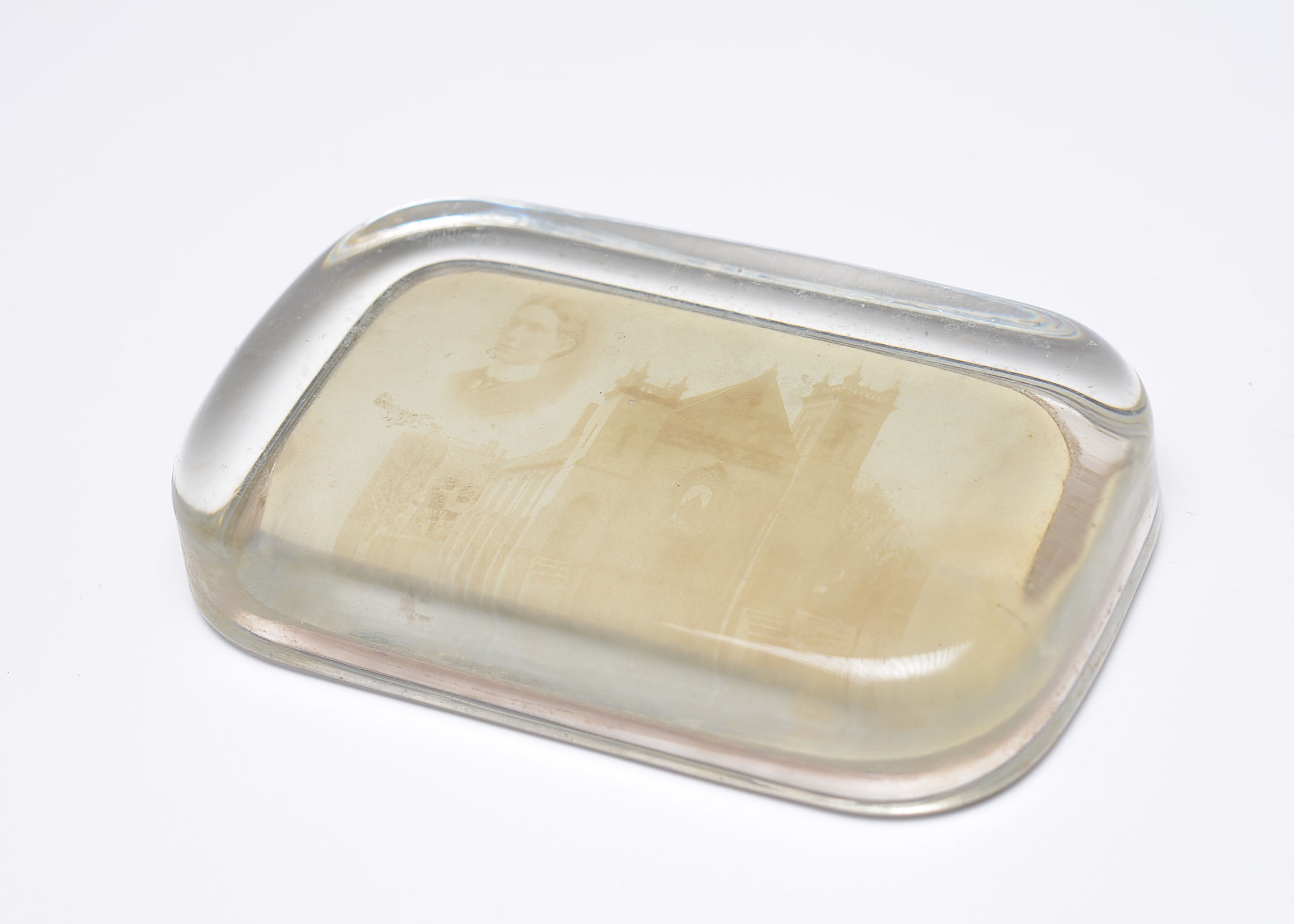 Vintage Glass Paperweight Miniature Doll and Cameo Lot