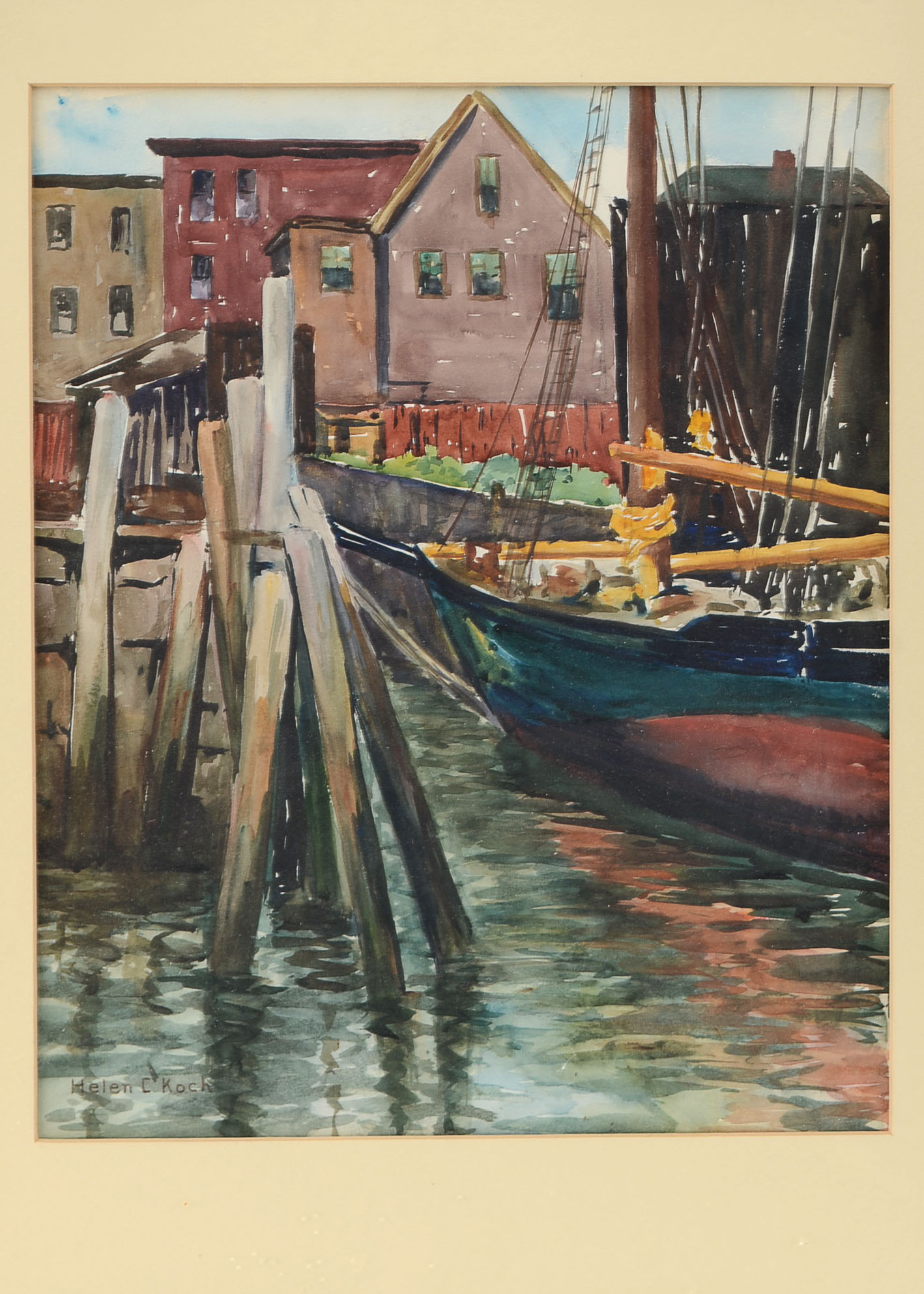 Original Helen C. Koch Watercolor on Paper Painting