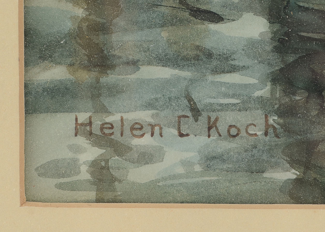 Original Helen C. Koch Watercolor on Paper Painting