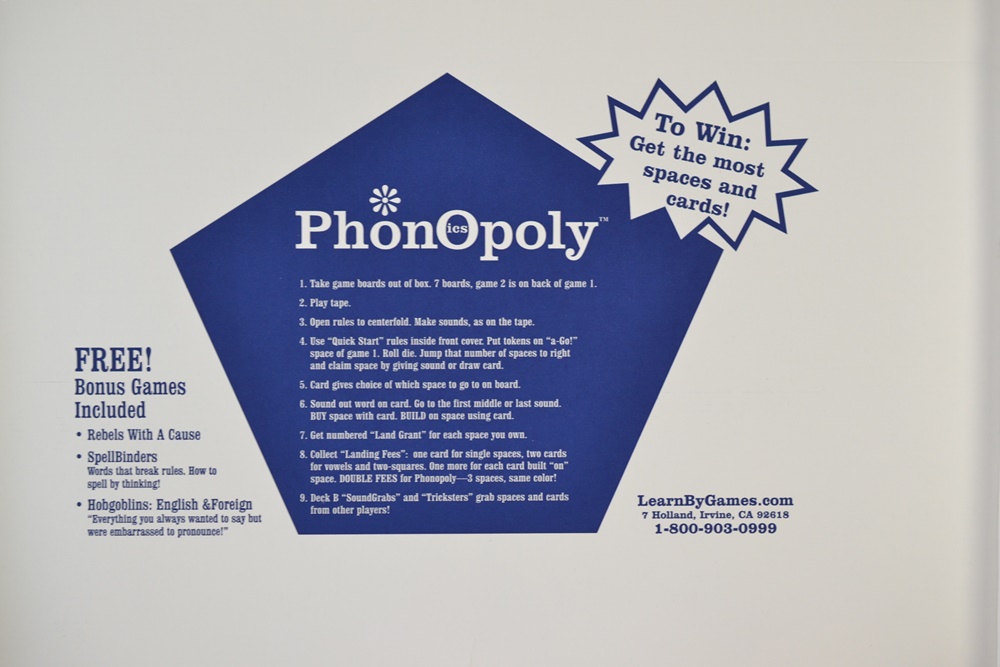 Phonopoly: A Phoenetics Teaching Board Game