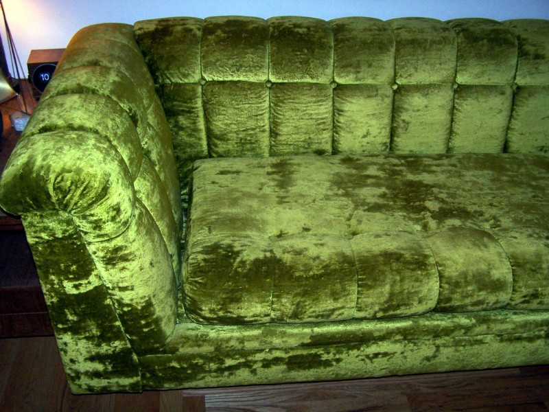 International Furniture Plush Vintage Sectional Sofa