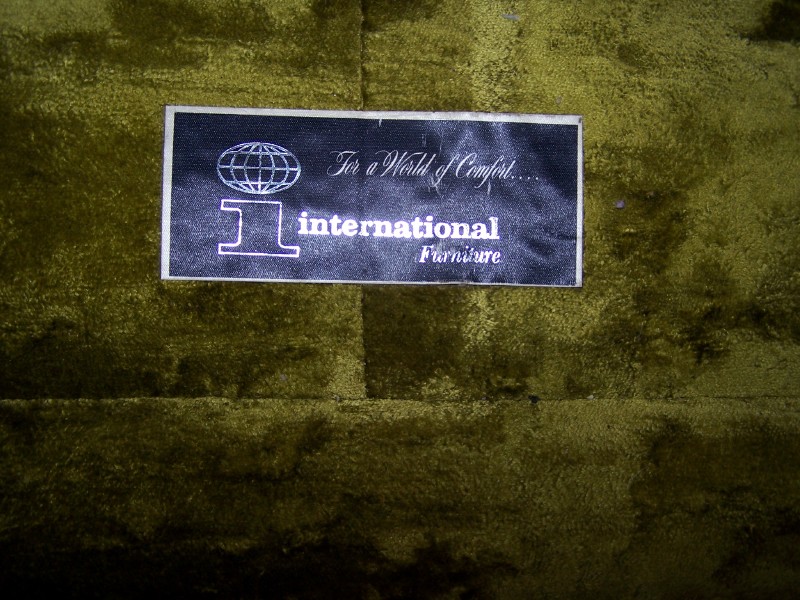 International Furniture Plush Vintage Sectional Sofa