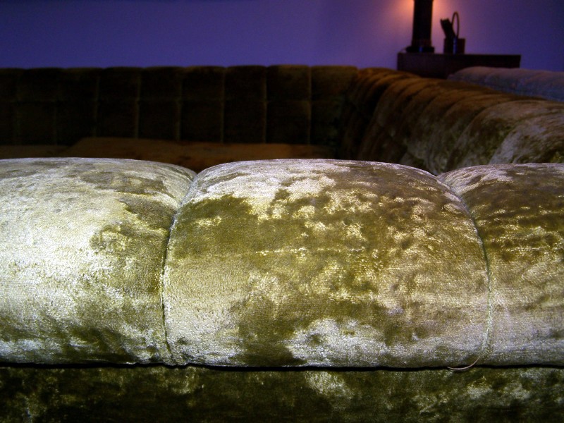International Furniture Plush Vintage Sectional Sofa