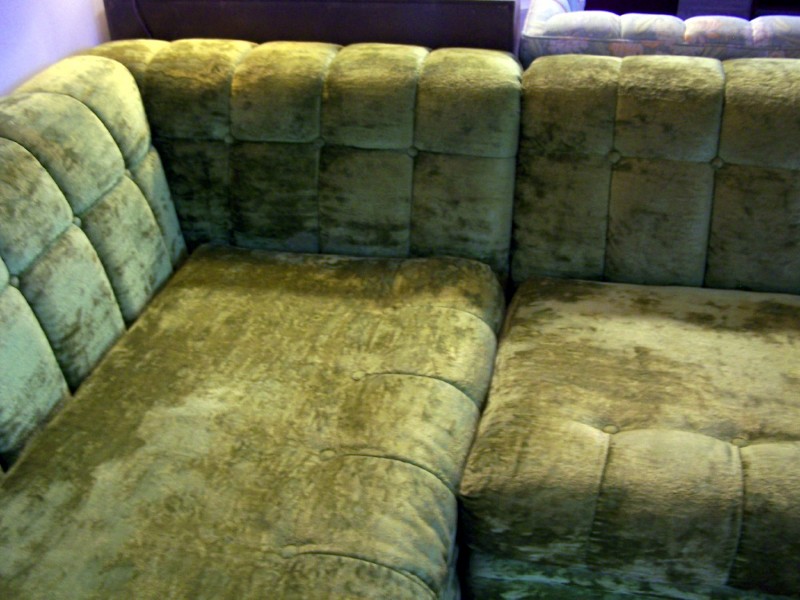 International Furniture Plush Vintage Sectional Sofa