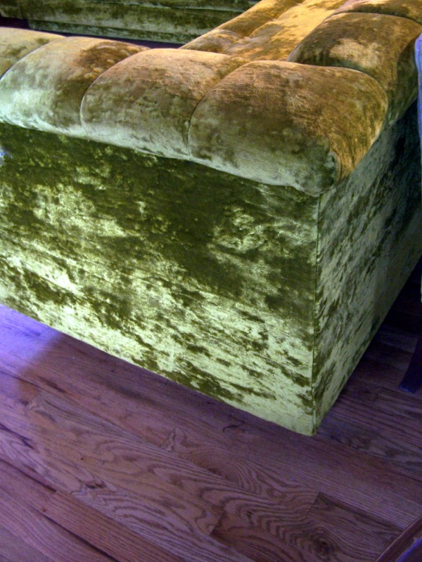 International Furniture Plush Vintage Sectional Sofa