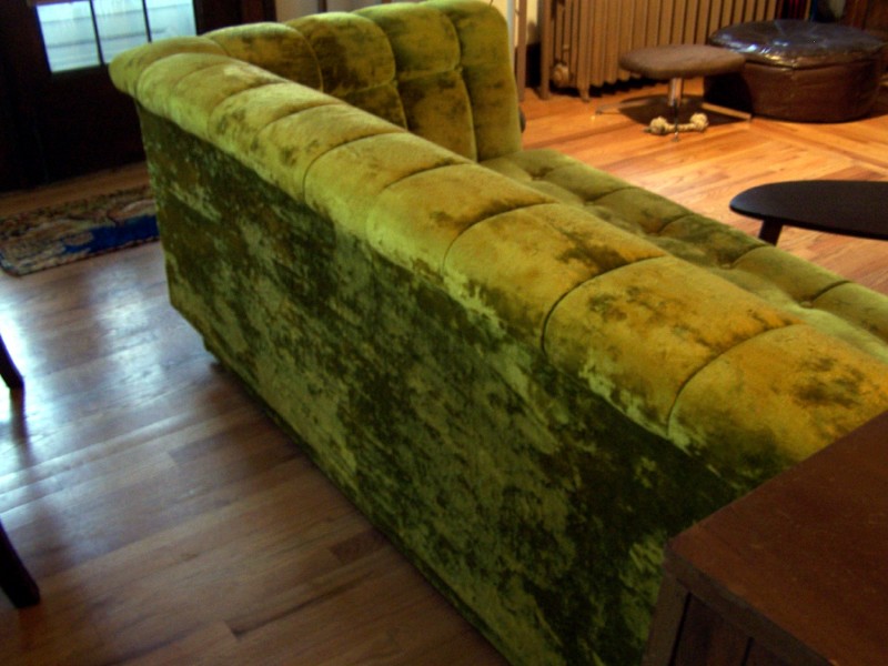 International Furniture Plush Vintage Sectional Sofa