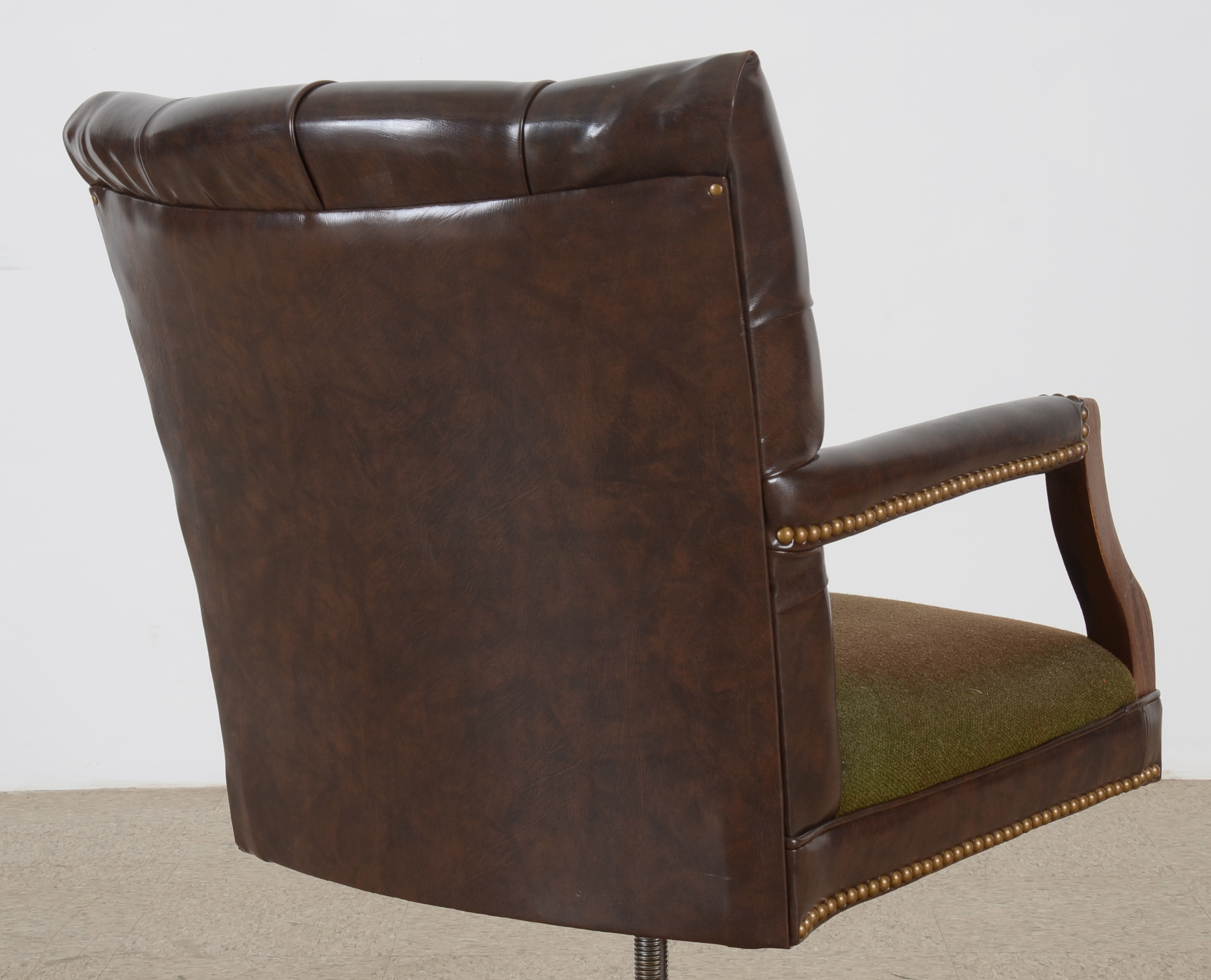 John Widdicomb Burled Walnut Executive Campaign Desk