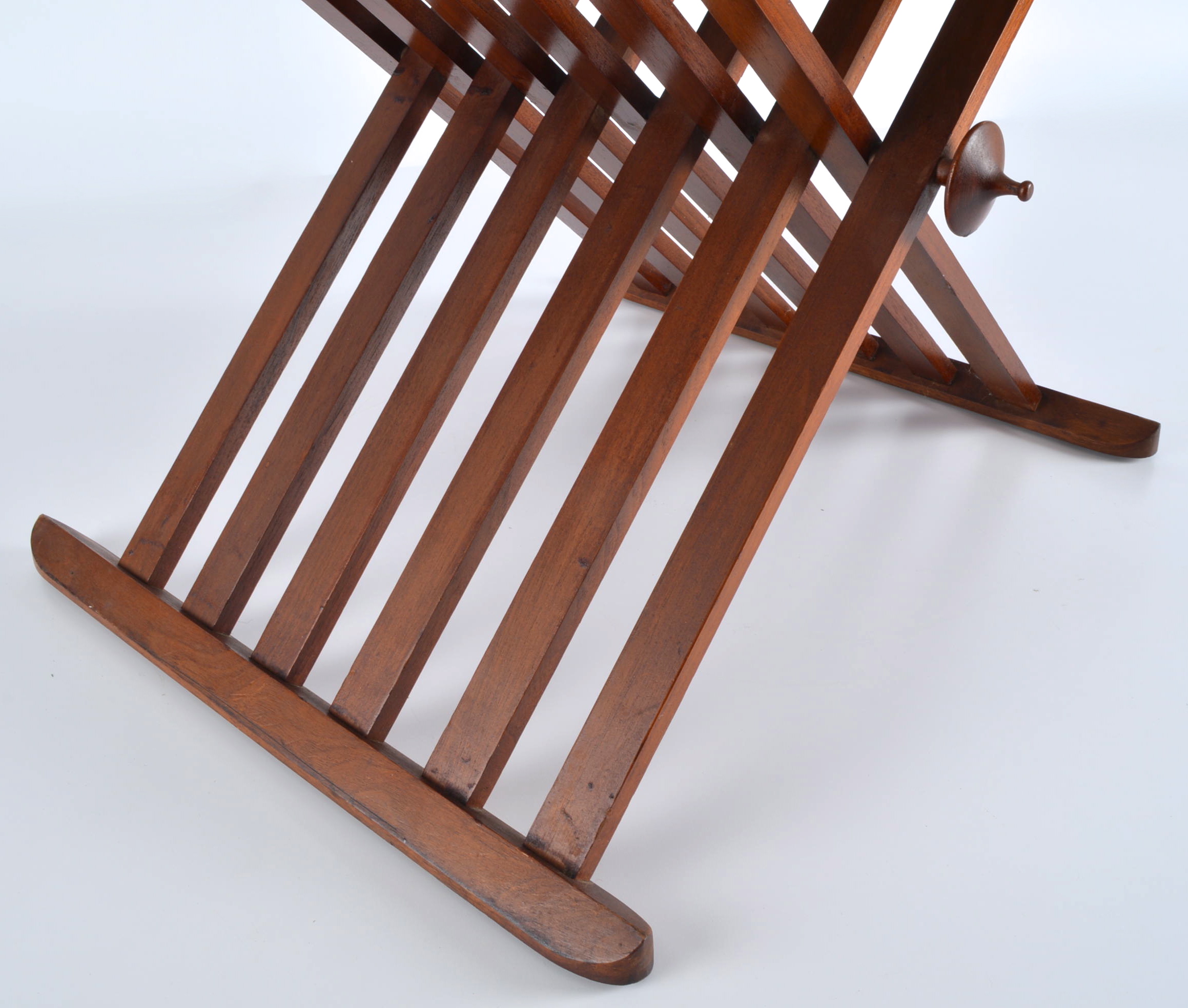 Vintage Walnut X Folding Tray Table