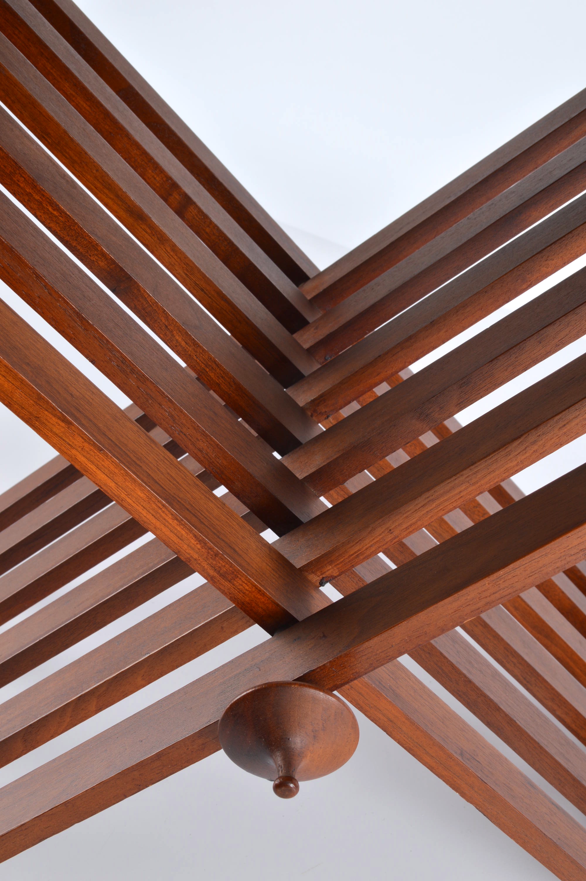 Vintage Walnut X Folding Tray Table