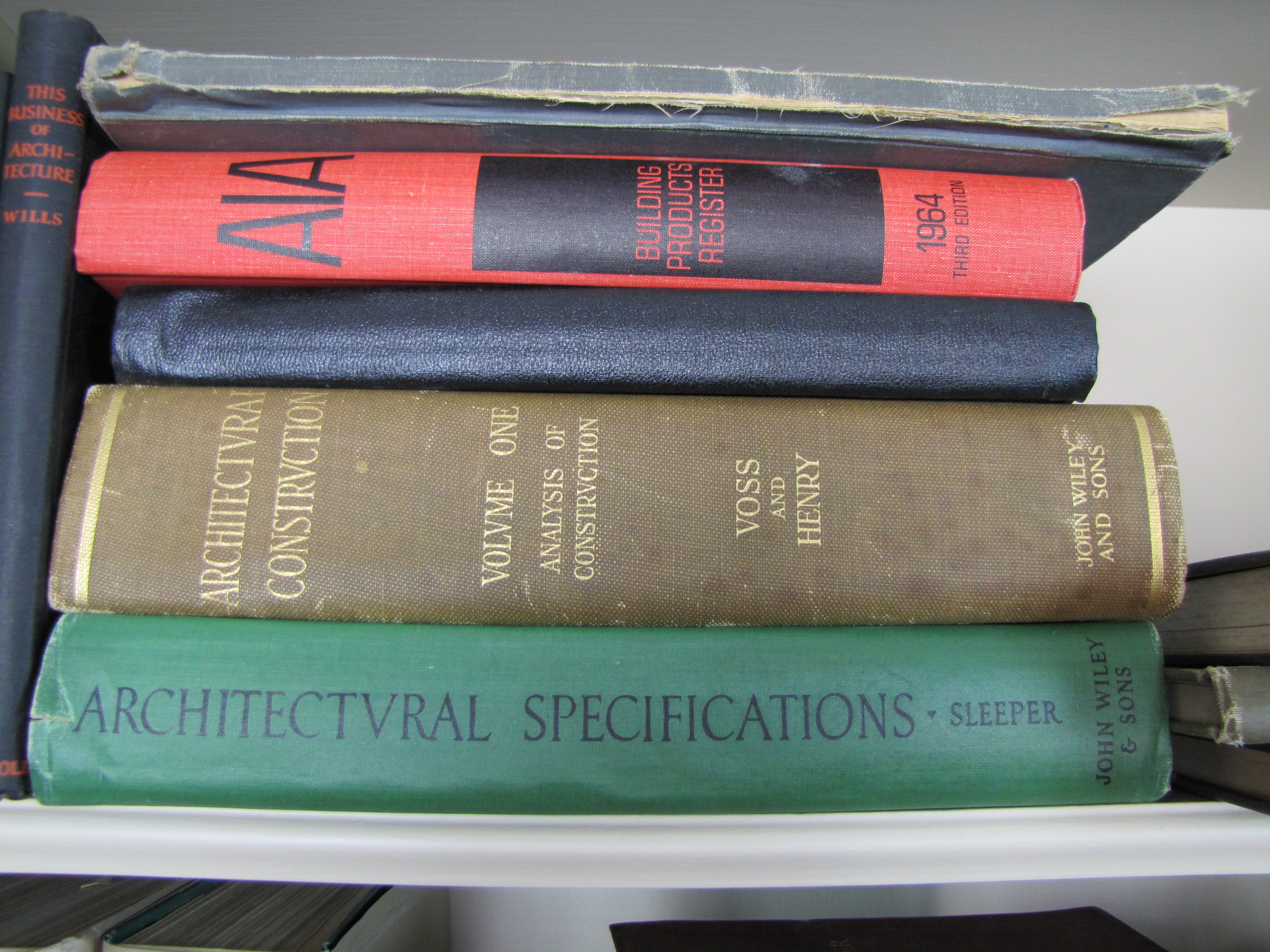 Early to Mid-1900s Architectural Text Books and Manuals