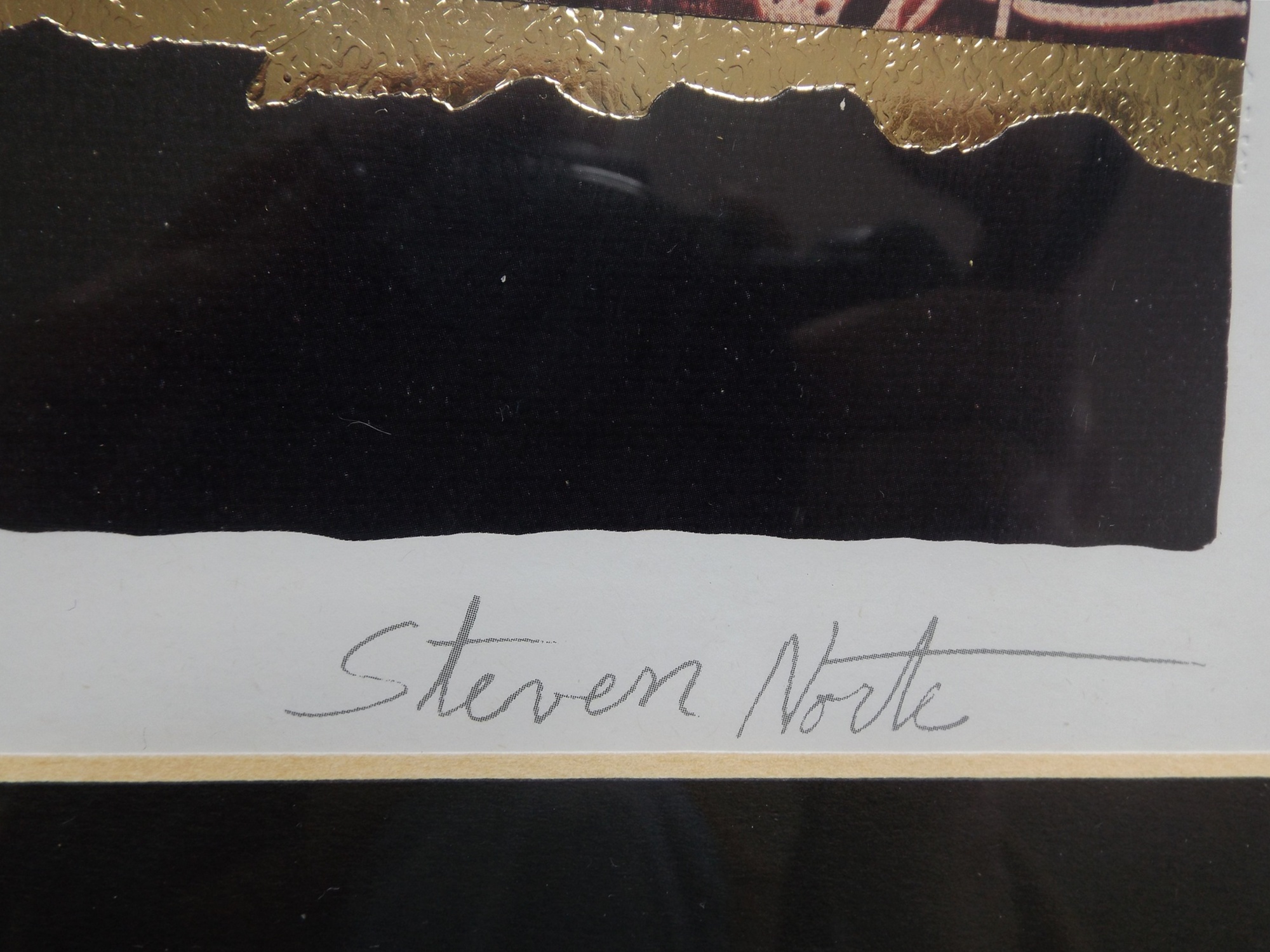 1980s Signed Silkscreen Print Titled 'Golden Vase 1'