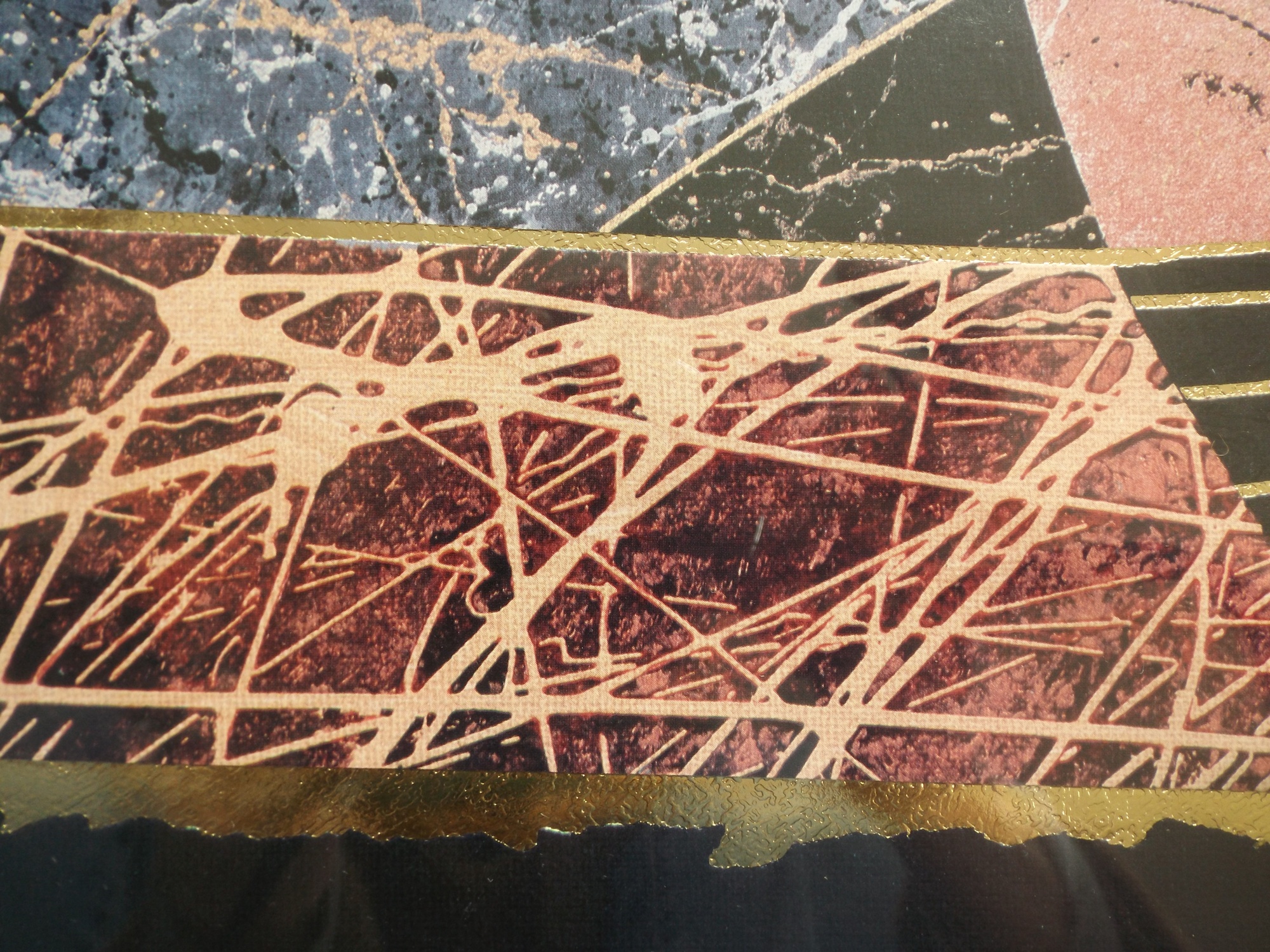 1980s Signed Silkscreen Print Titled 'Golden Vase 1'