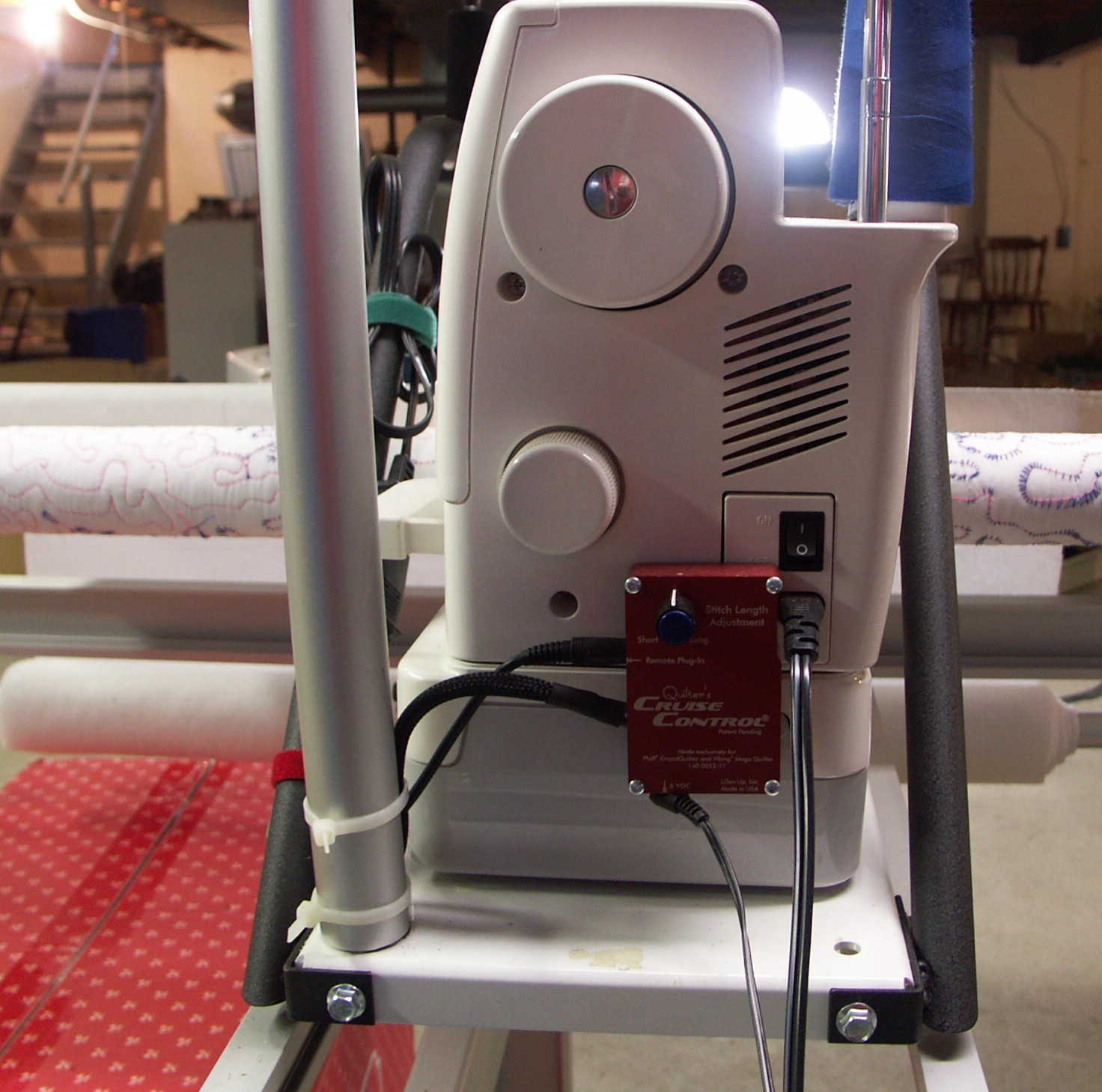 Husqvarna Viking Mega Quilter Machine and Inspira Quilting Frame