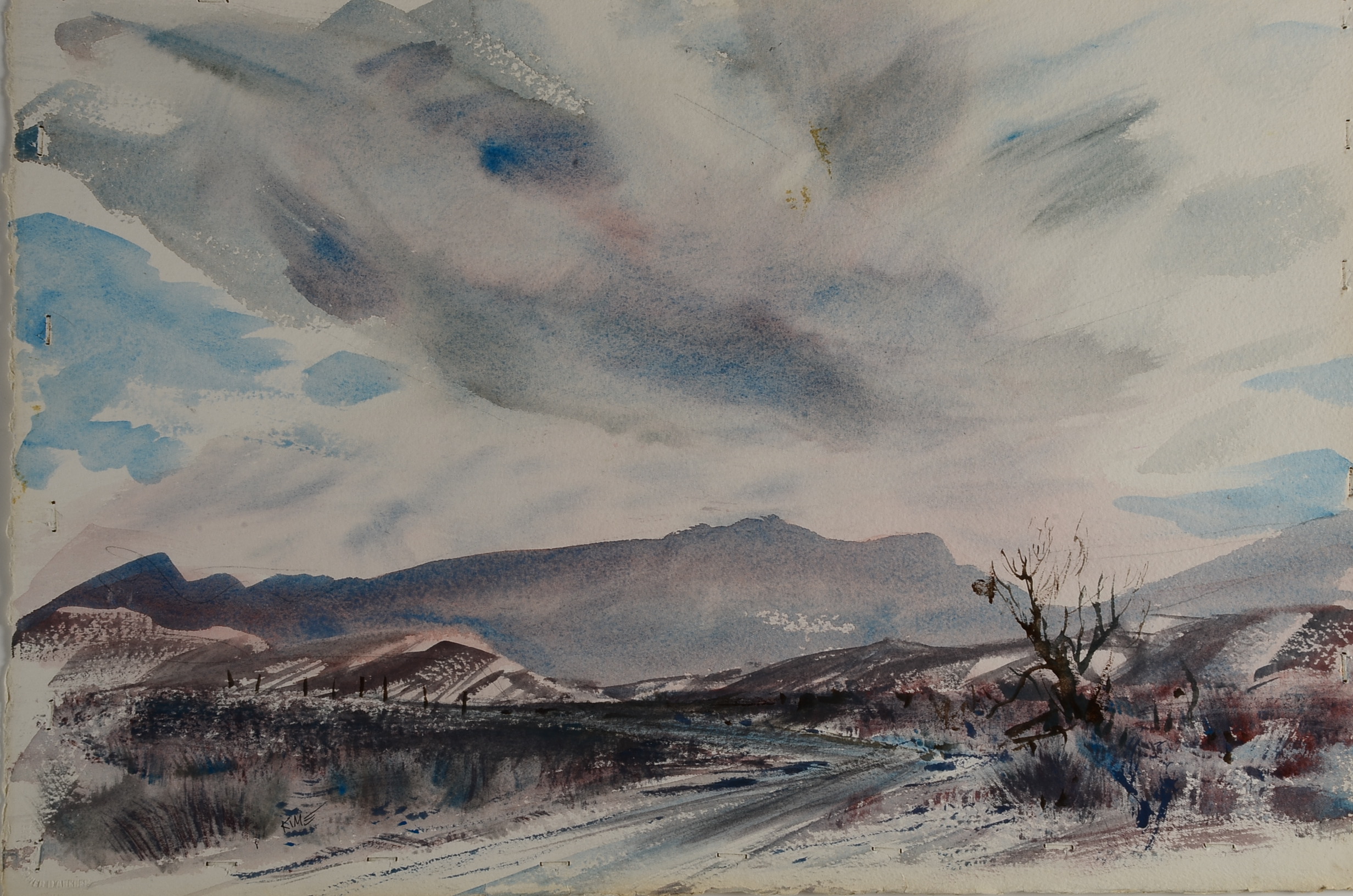 Dr. Wesley Kime Watercolor on Paper