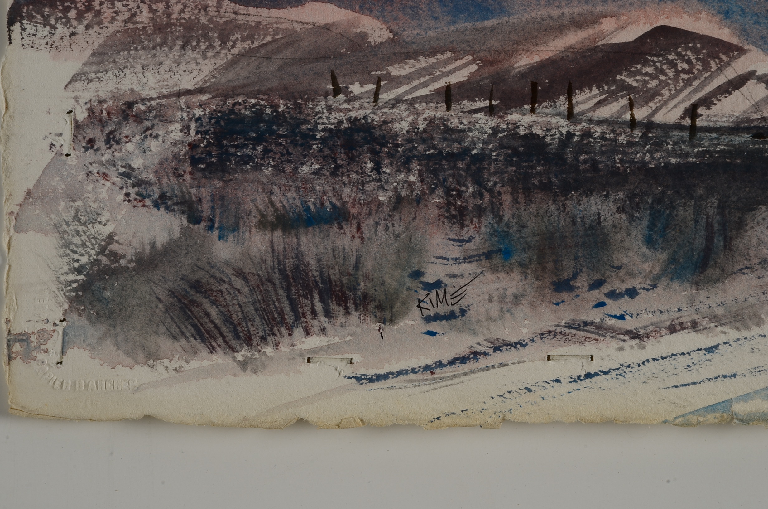 Dr. Wesley Kime Watercolor on Paper