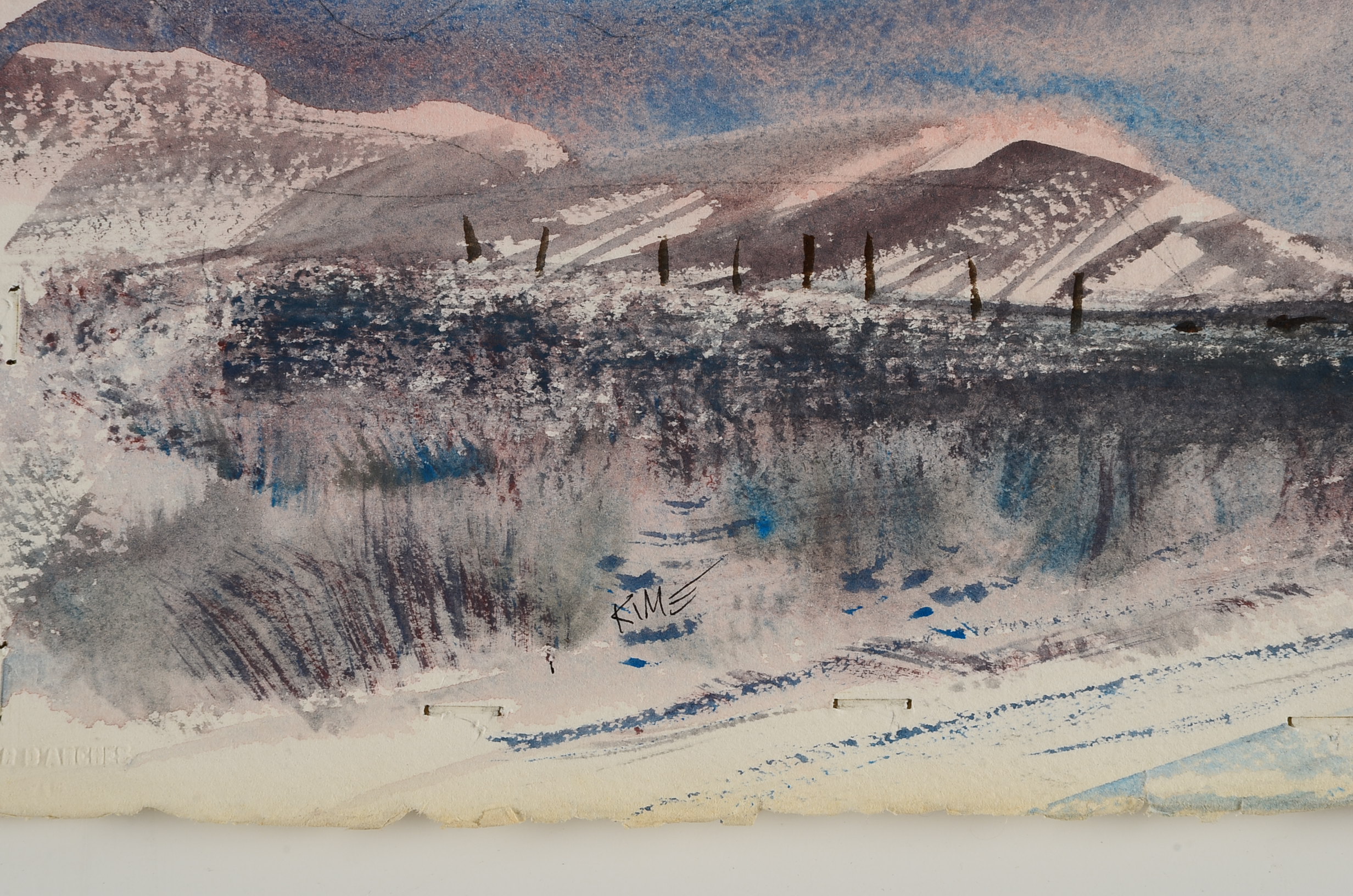 Dr. Wesley Kime Watercolor on Paper