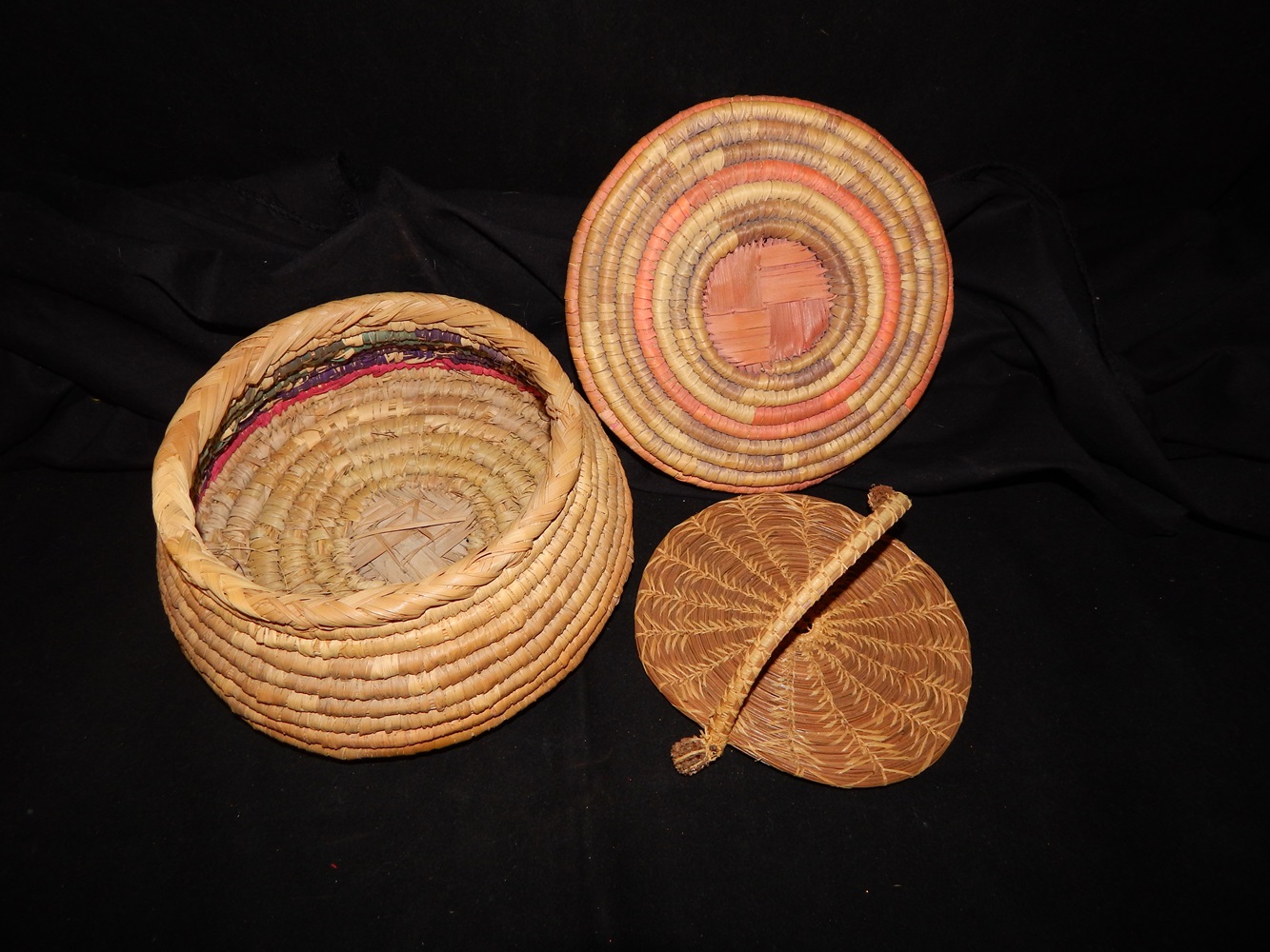 Two Baskets, One African Hausa, One Seminole Native American