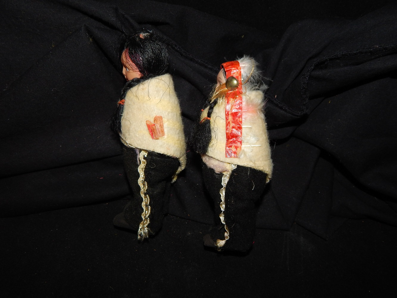 Four Native American Skookum Dolls 