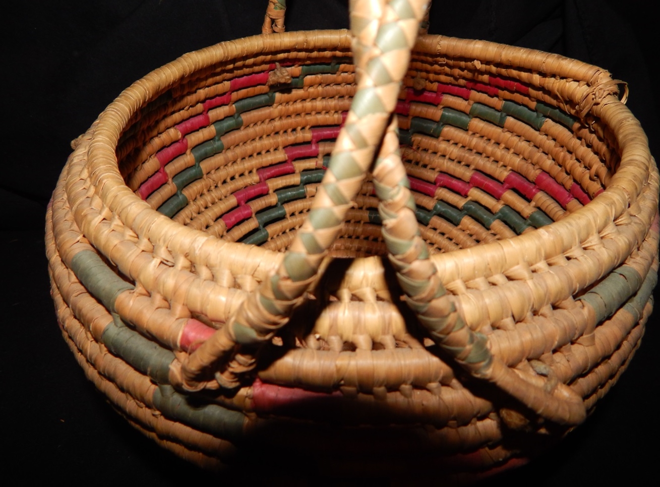 Handled African Woven Basket