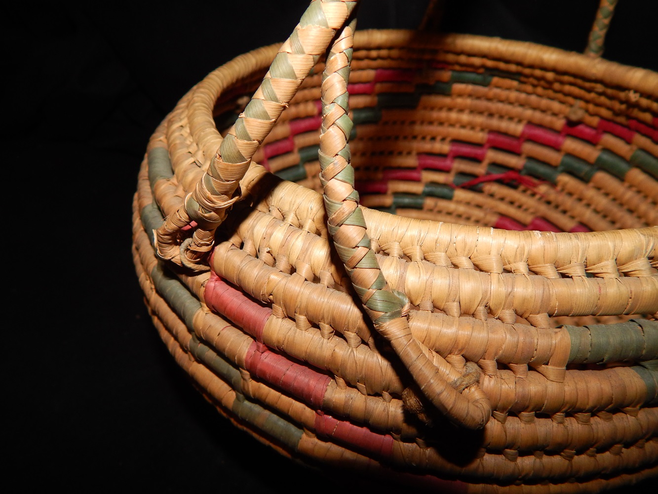 Handled African Woven Basket
