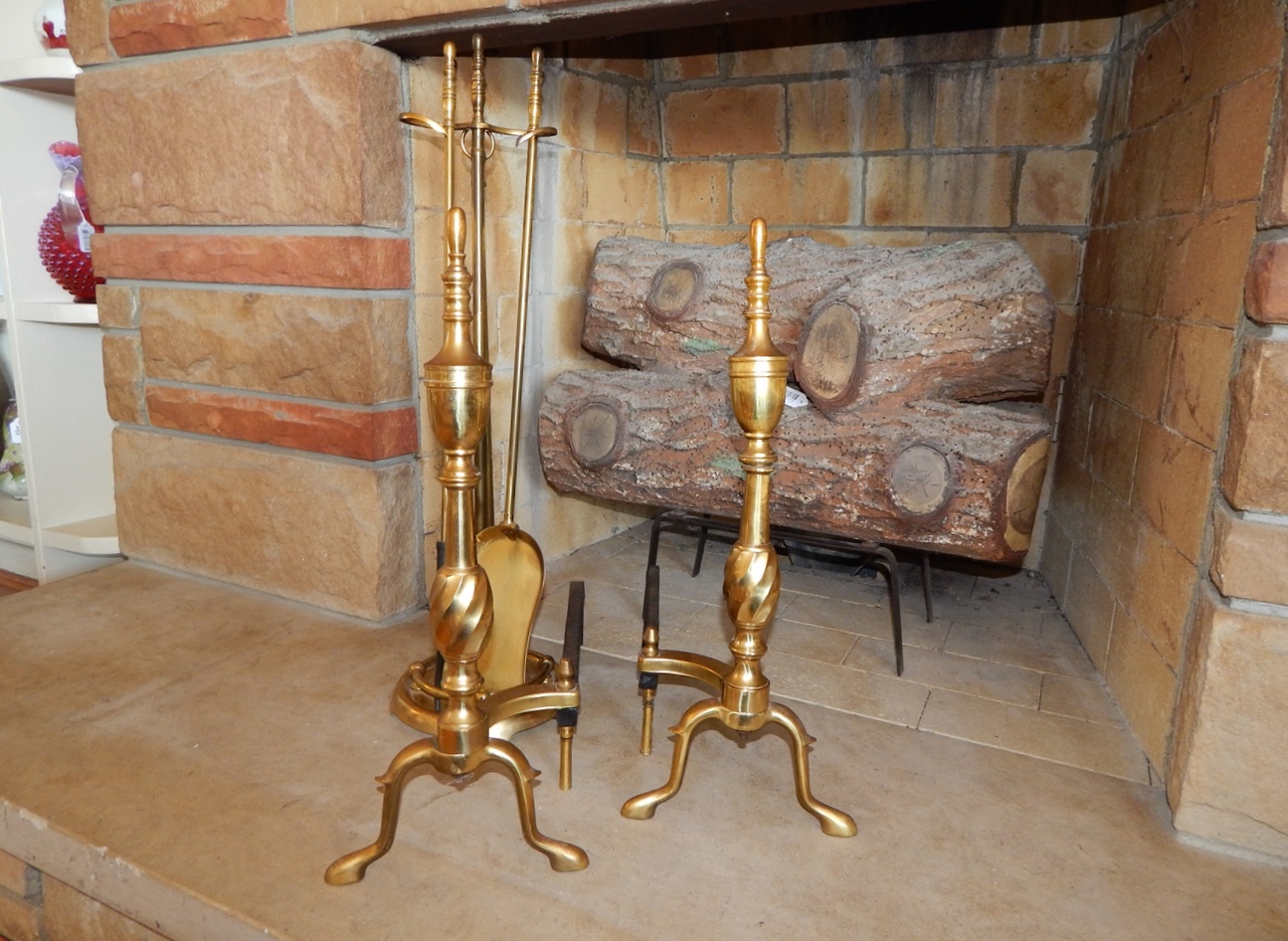 Fireplace Andirons and Tools