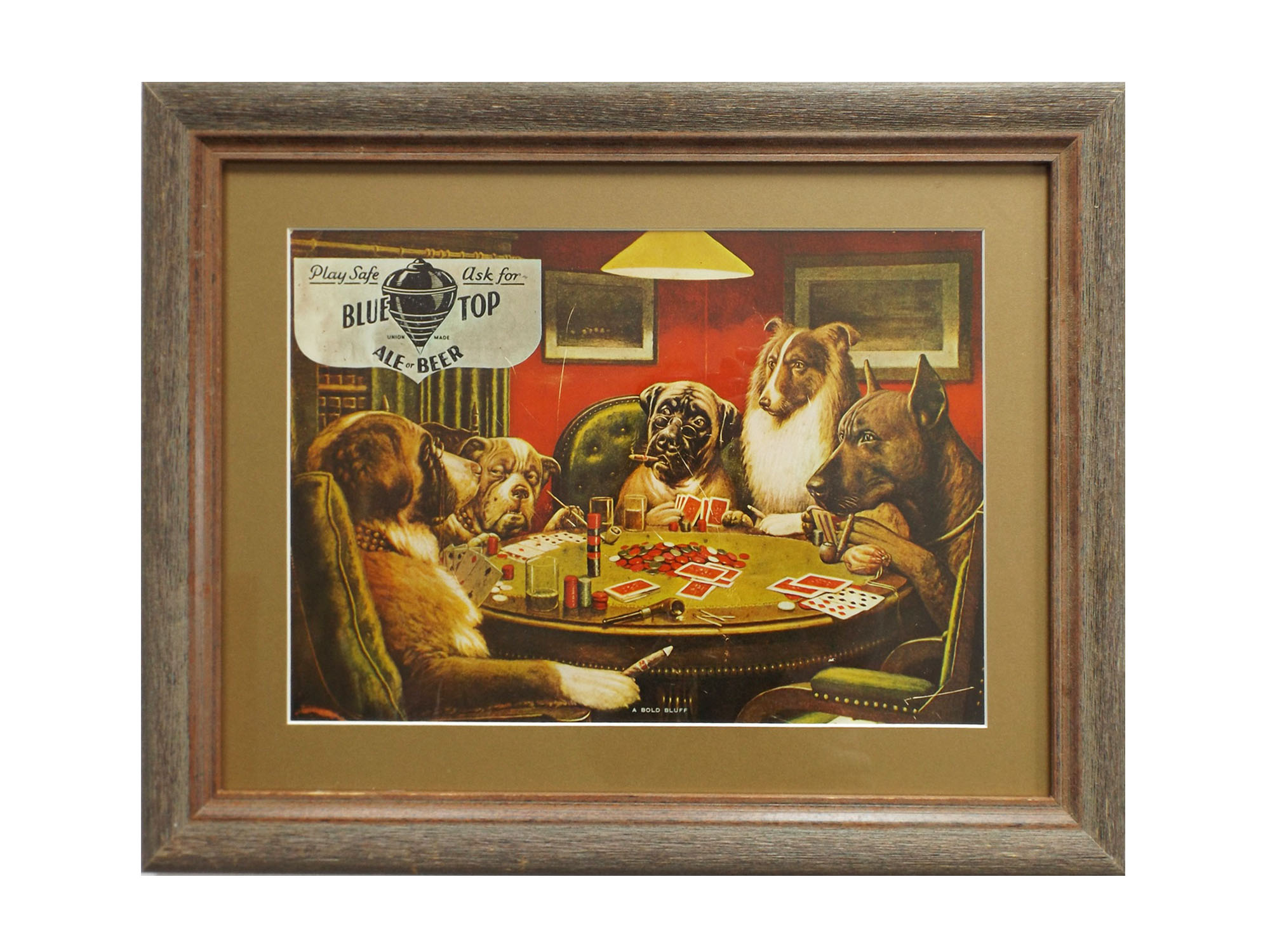 Blue Top Beer Advertising Piece