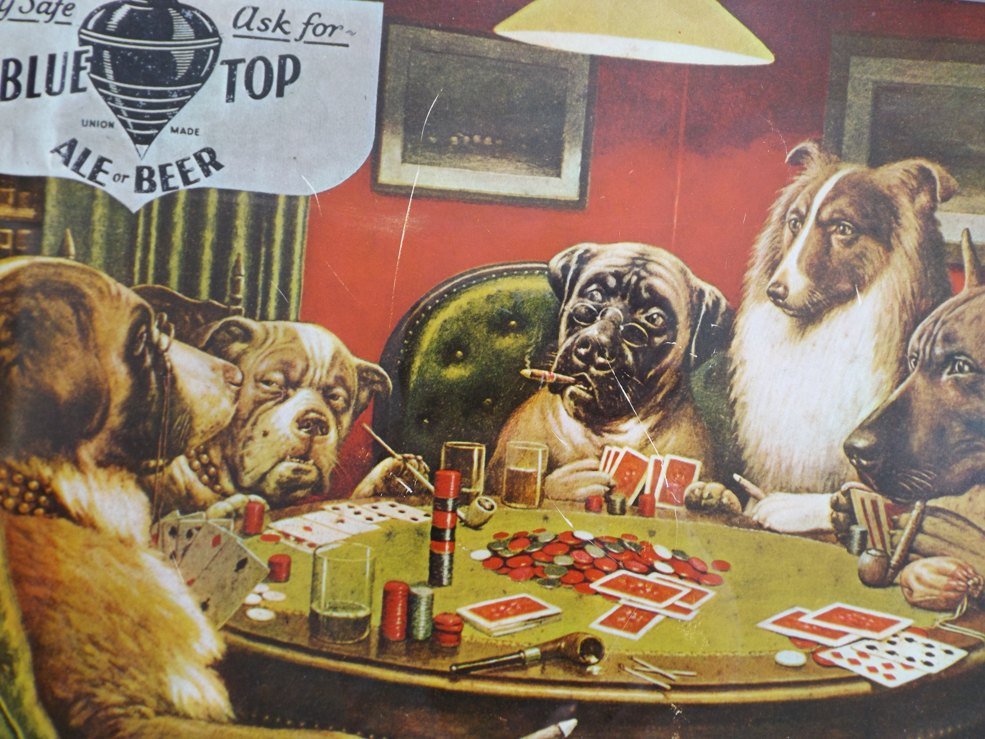 Blue Top Beer Advertising Piece