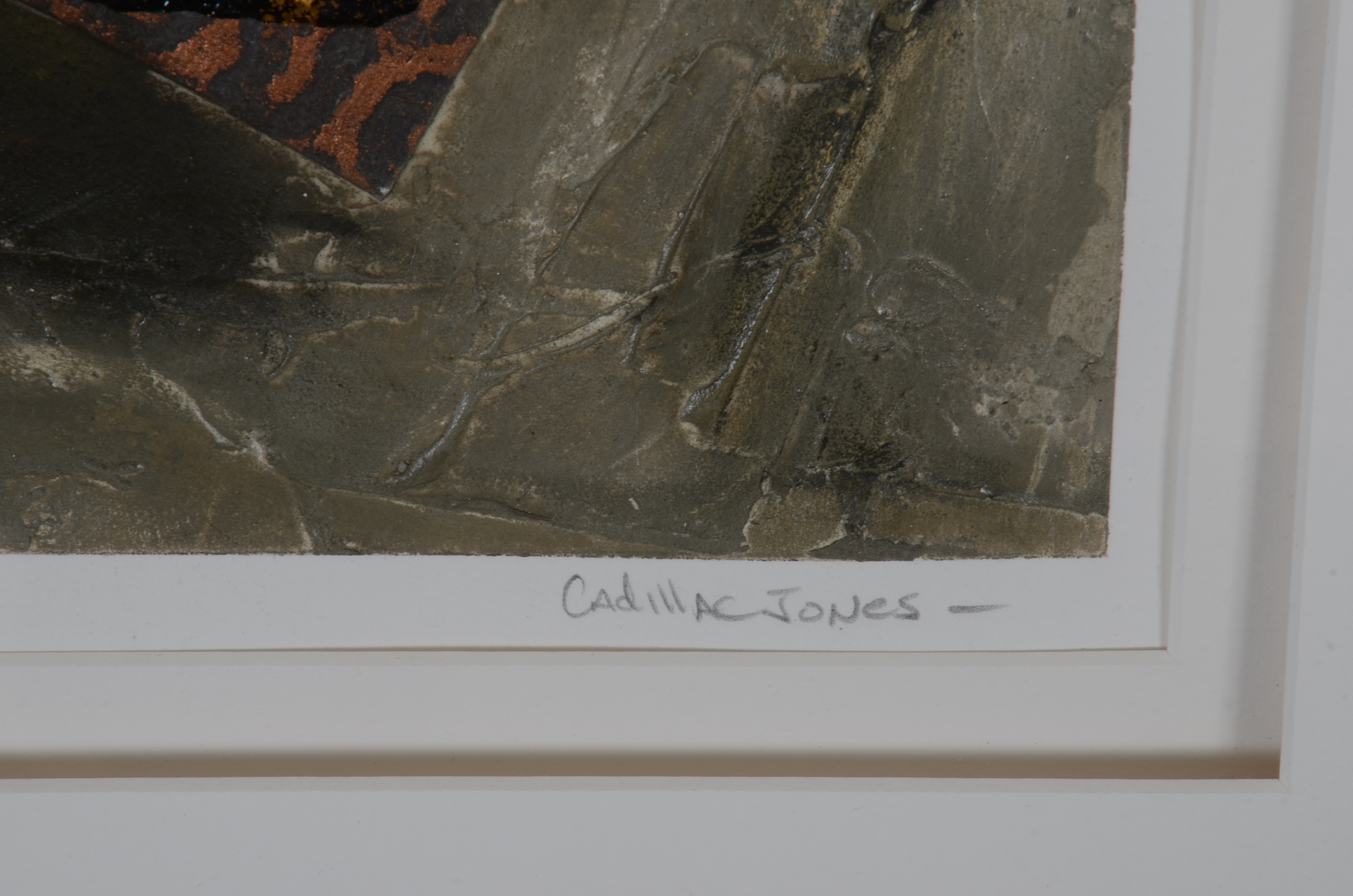 Original Cadillac Jones Original Mixed Media Painting on Paper