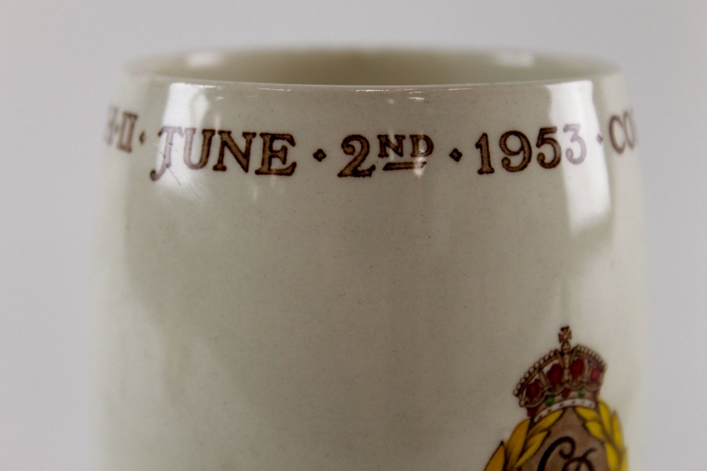 Elizabeth II Commemorative Beaker Glass