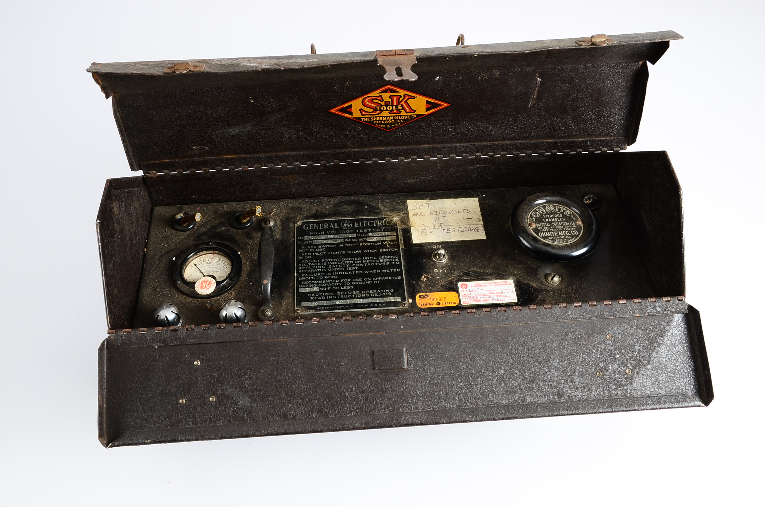 Circa 1980 General Electric High Voltage Test Set