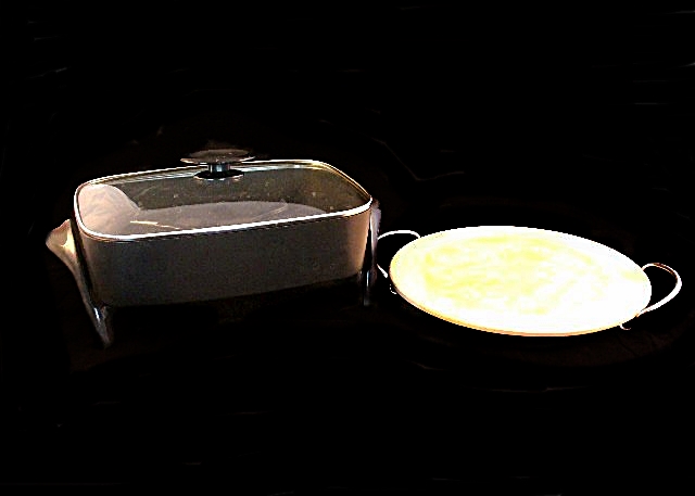 Presto Electric Roaster/Fryer and a Hoffritz Pizza Trivet