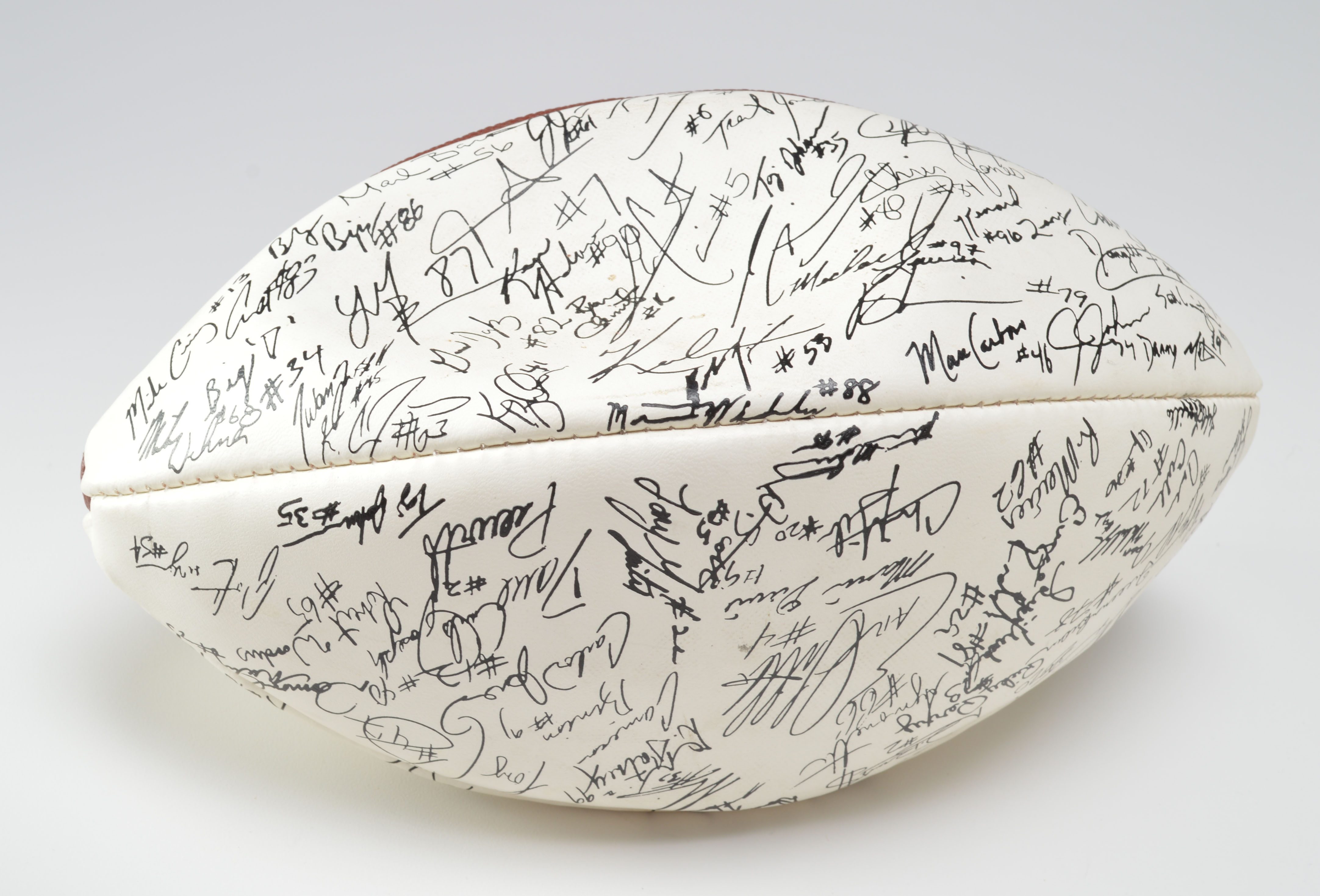 Pair of Miami Hurricanes Footballs with Facsimile Signatures