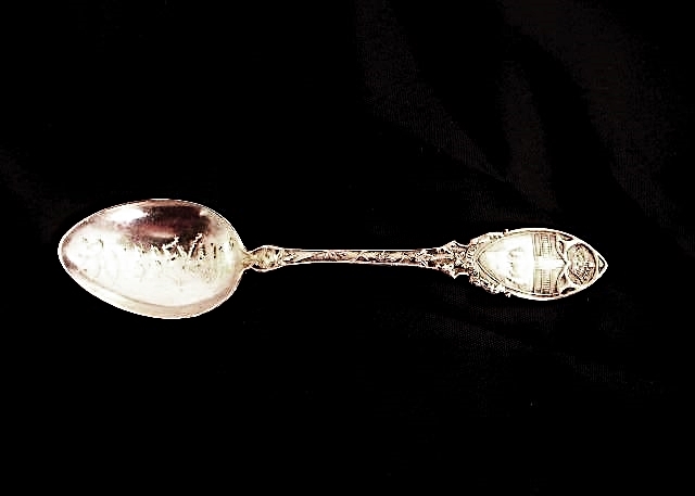 Sterling Silver Commemorative Spoon from Manitoba Engraved "Boissevain"